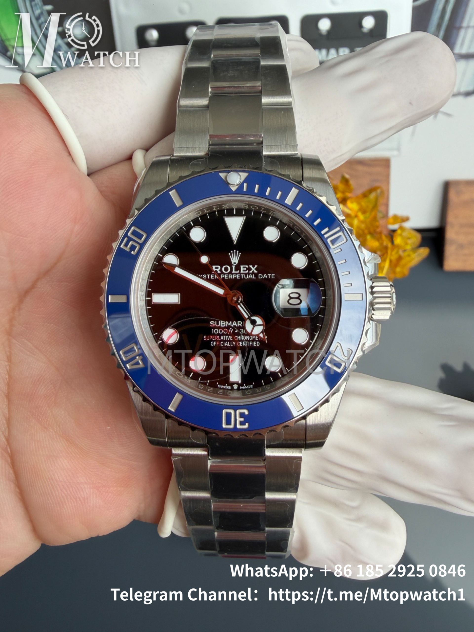 ROLEX - Submariner 126619LB 41MM 904L Black/Dot SS/SS VSF DD3235