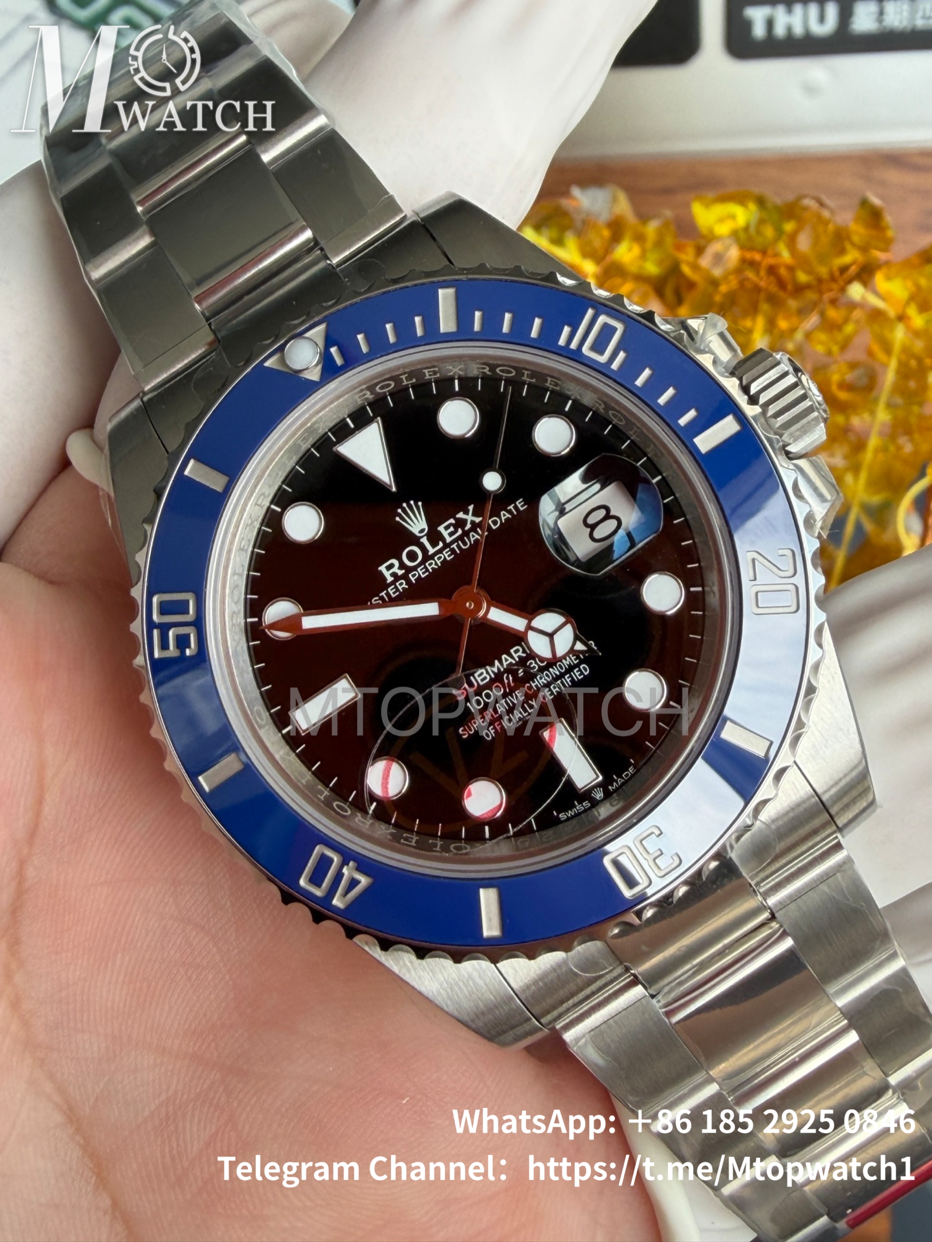 ROLEX - Submariner 126619LB 41MM 904L Black/Dot SS/SS VSF DD3235
