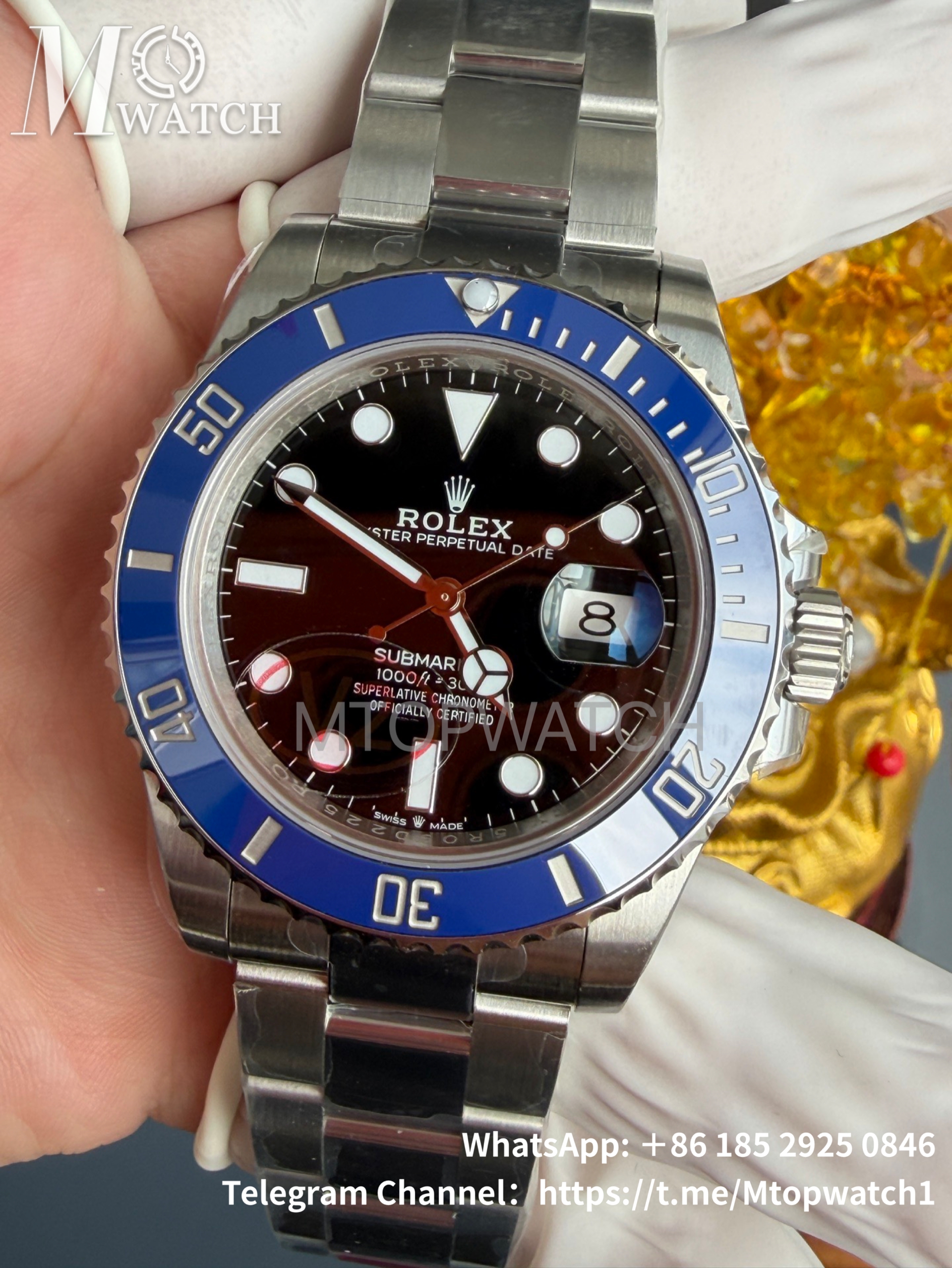 ROLEX - Submariner 126619LB 41MM 904L Black/Dot SS/SS VSF DD3235