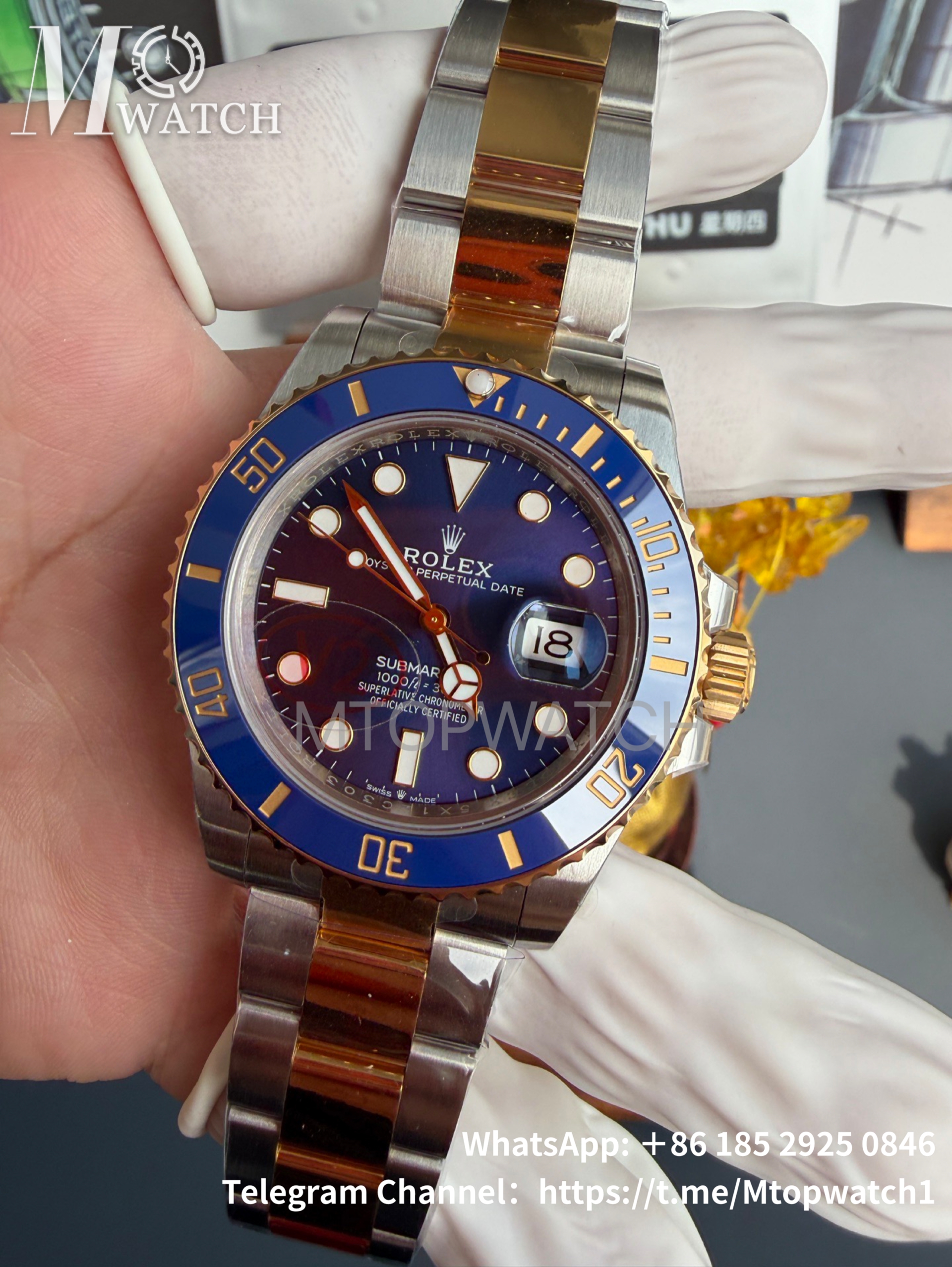 ROLEX - Submariner 126613LB 41MM 904L Blue/Dot YG/SS VSF DD3235