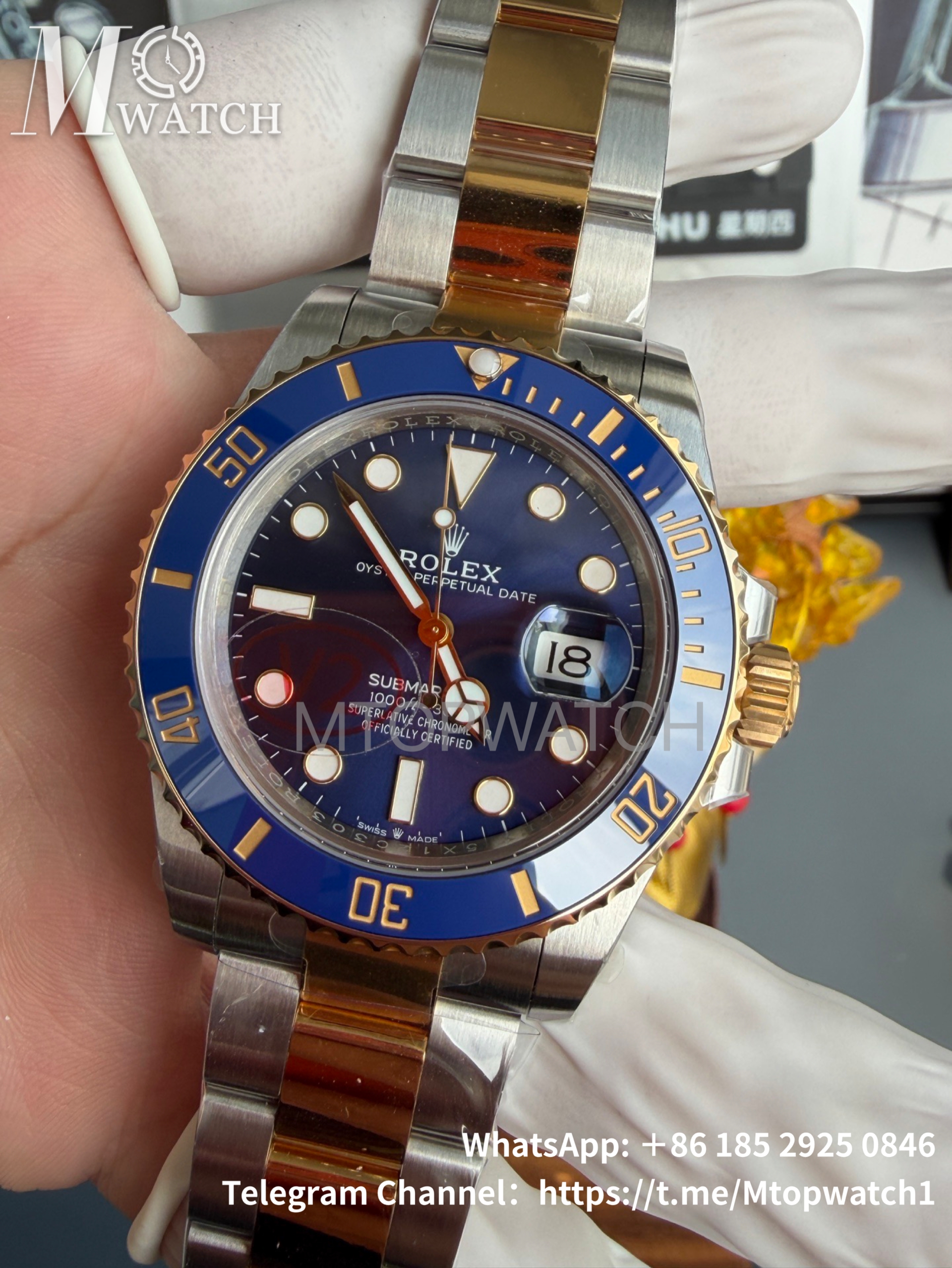 ROLEX - Submariner 126613LB 41MM 904L Blue/Dot YG/SS VSF DD3235