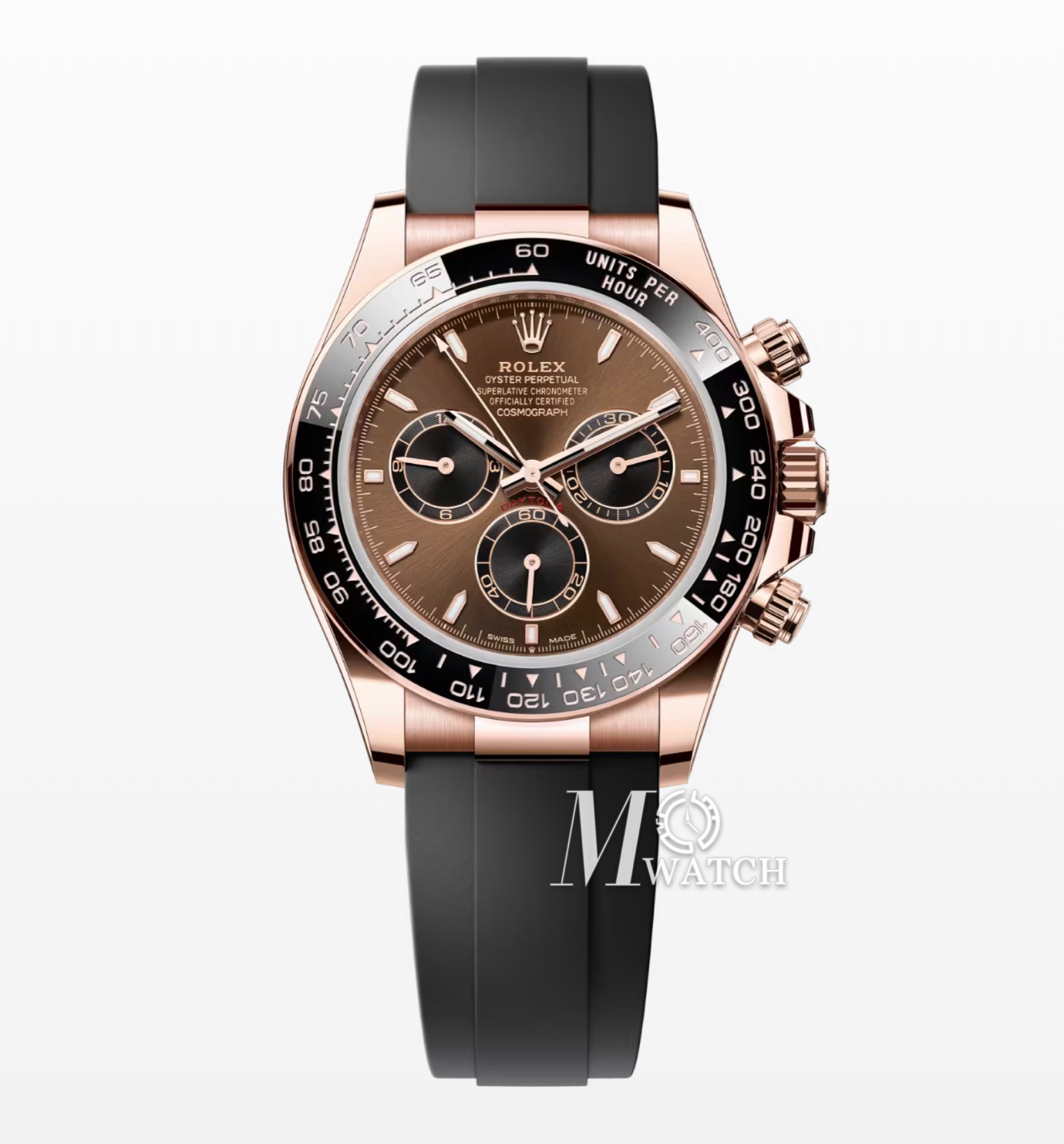 ROLEX - SUPER CLONE Daytona Cosmograph 126515 40mm RG/RU Chocolate/Stk VSF DD4131