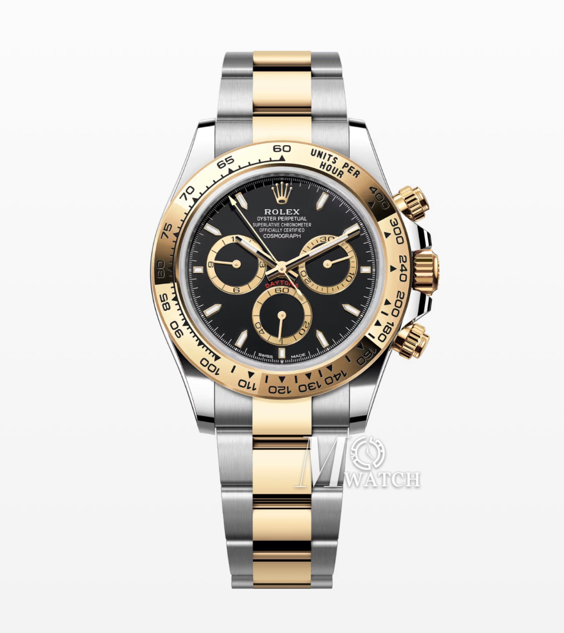 ROLEX - SUPER CLONE Daytona 126503 40mm YG/SS Black/Stk VSF DD4131