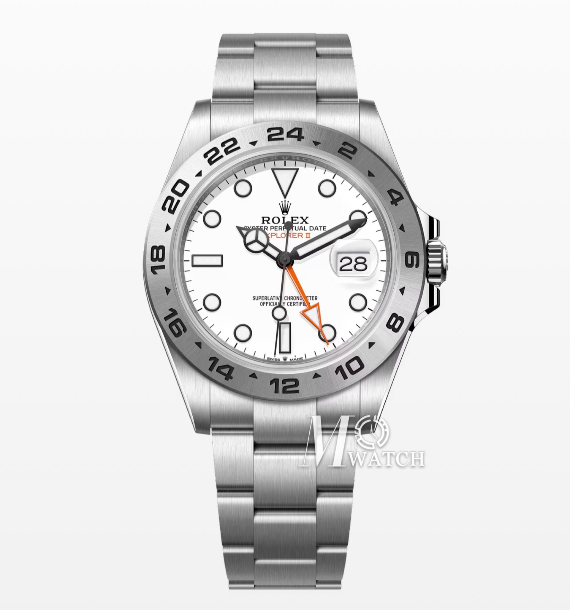 ROLEX - Super Clone Explorer II 226570 42mm SS/SS White Dial C+ DD3285