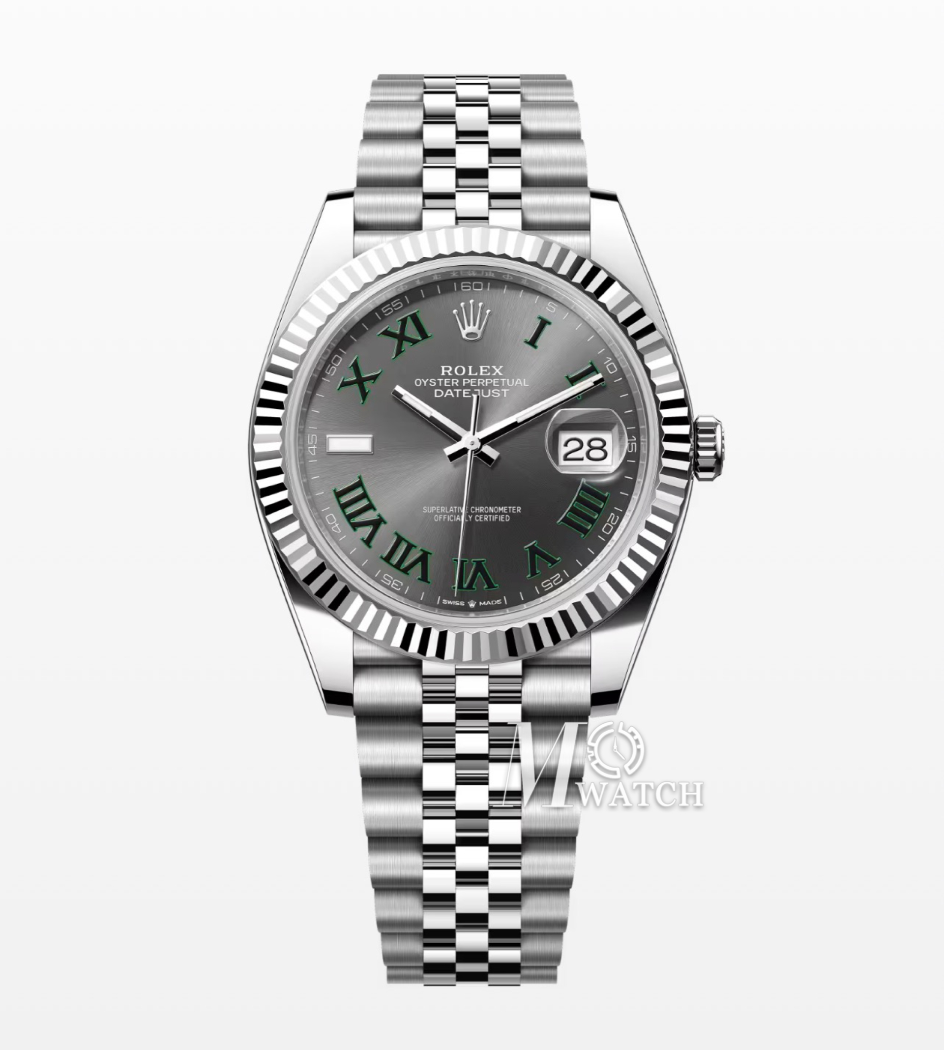 ROLEX - DateJust 126334 41mm Wimbledon Jubilee SS/SS Grey Dial VSF VS3235