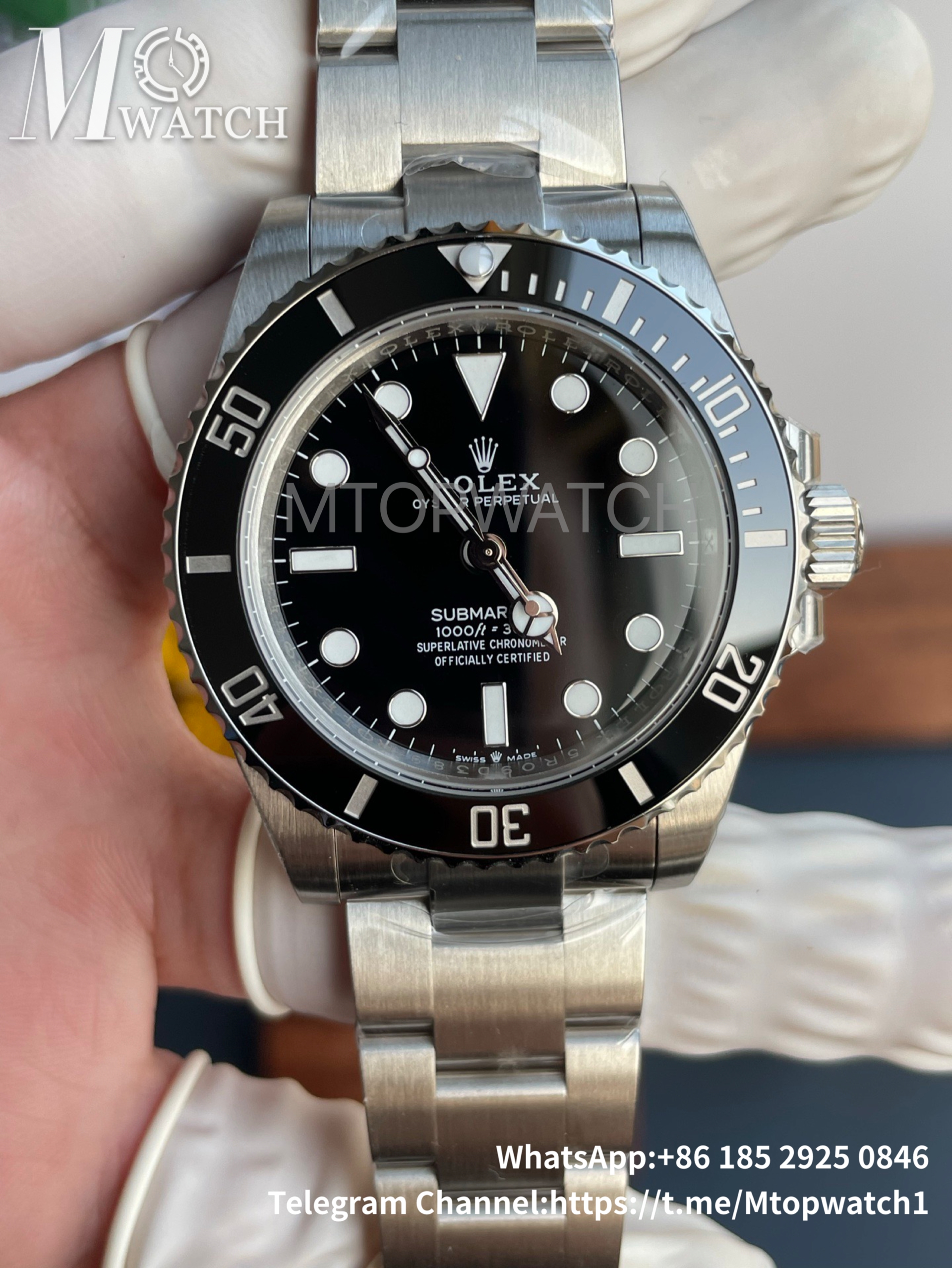 ROLEX - Super Clone Submariner 124060LN 41mm No Date Clean 904L SS Black Dial VSF  DD3230