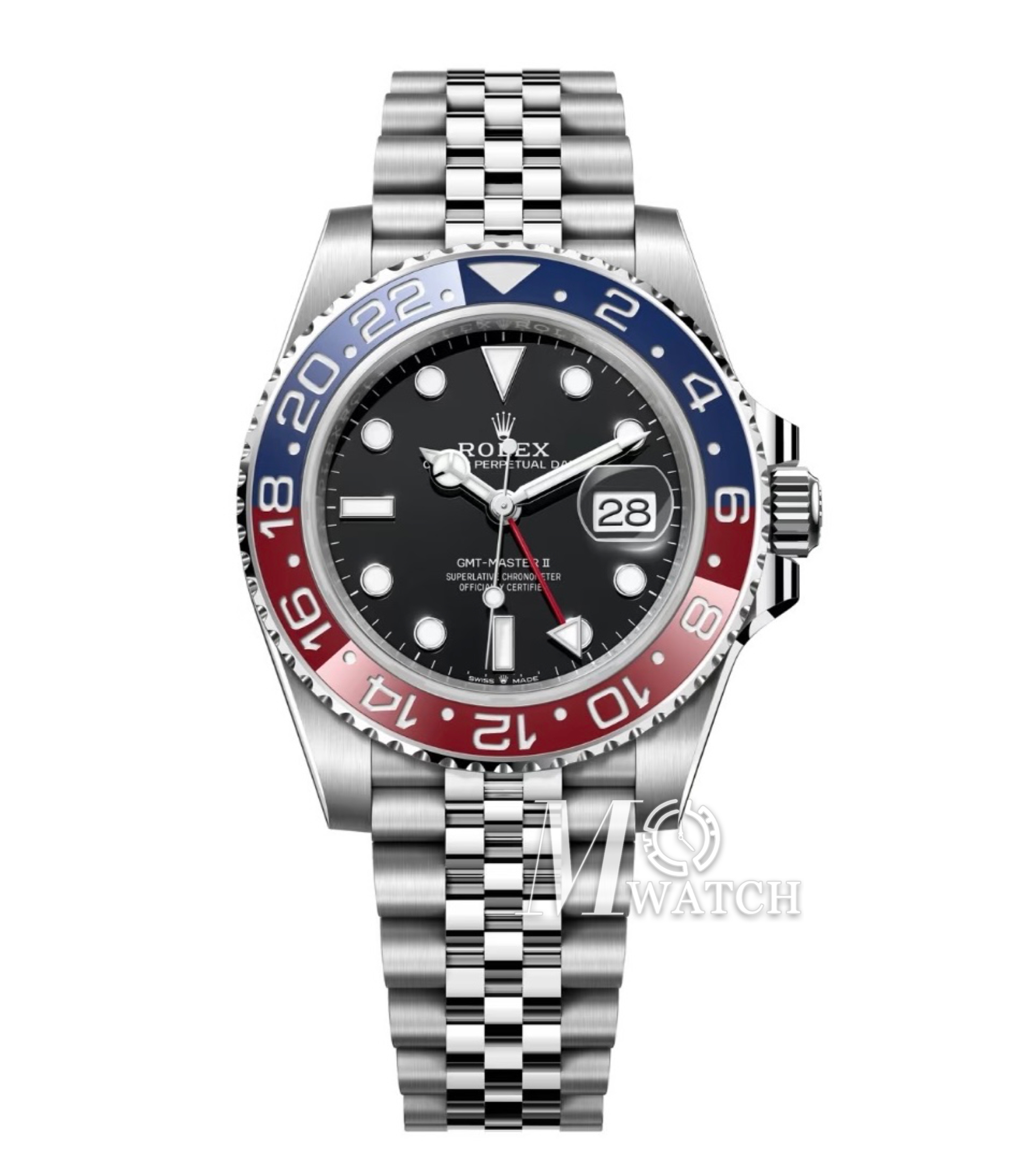 ROLEX - SUPER CLONE GMT Master II 126710 Pepsi Jubilee 40mm SS/SS Black VSF V3 DD3285