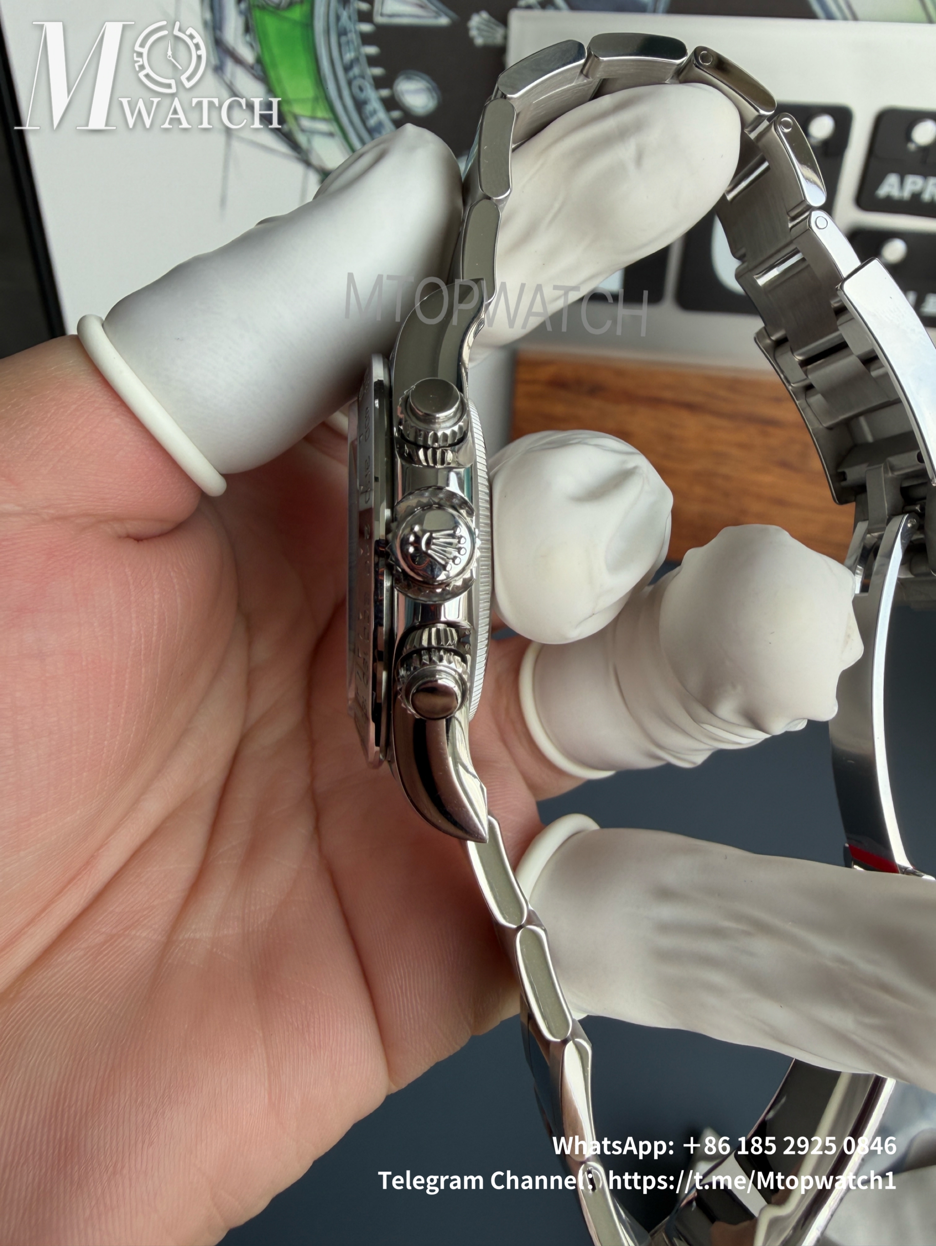 ROLEX - SUPER CLONE Daytona 126500 40mm SS White Dial VSF DD4131