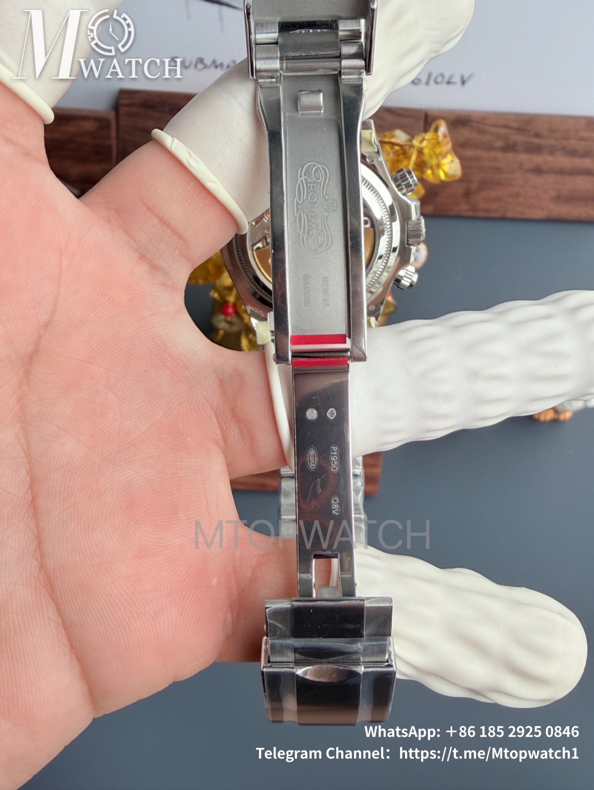 ROLEX - SUPER CLONE Daytona 126506 40mm SS/SS Ice-Blue/Stk VSF DD4131