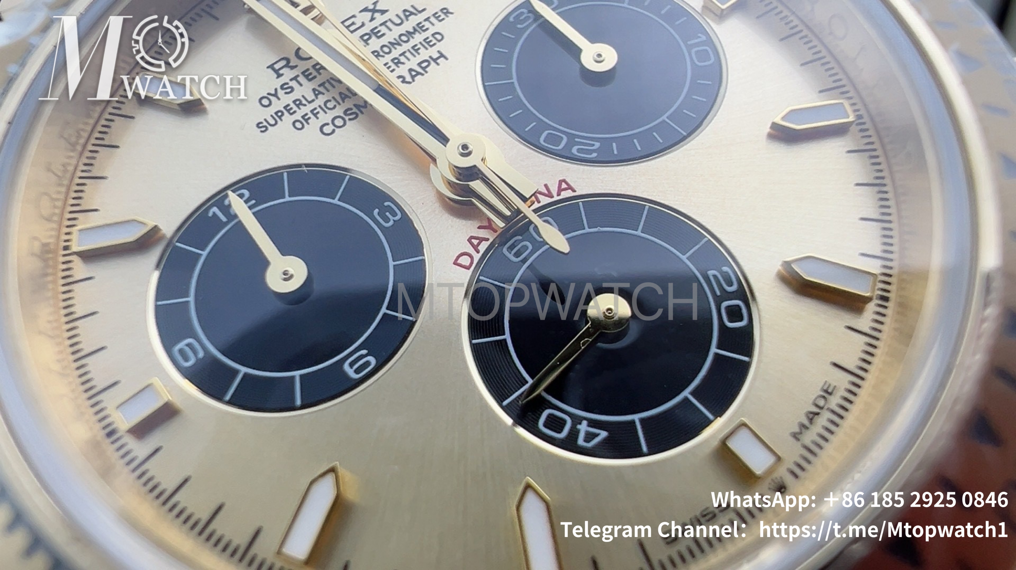 ROLEX - SUPER CLONE Daytona 116508 40mm YG/YG Gold Dial VSF DD4130