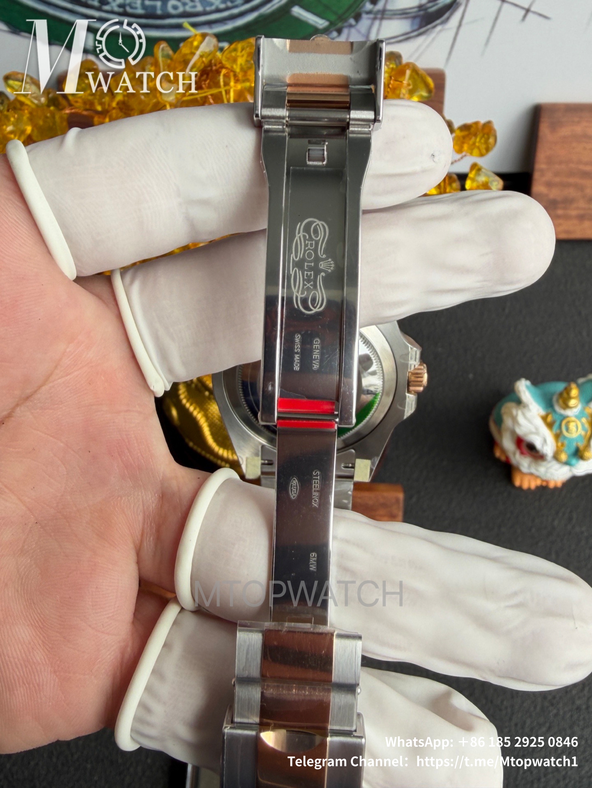 ROLEX - GMT Master II 126711 CHNR Root Beer SS/RG Black Dial VSF DD3285