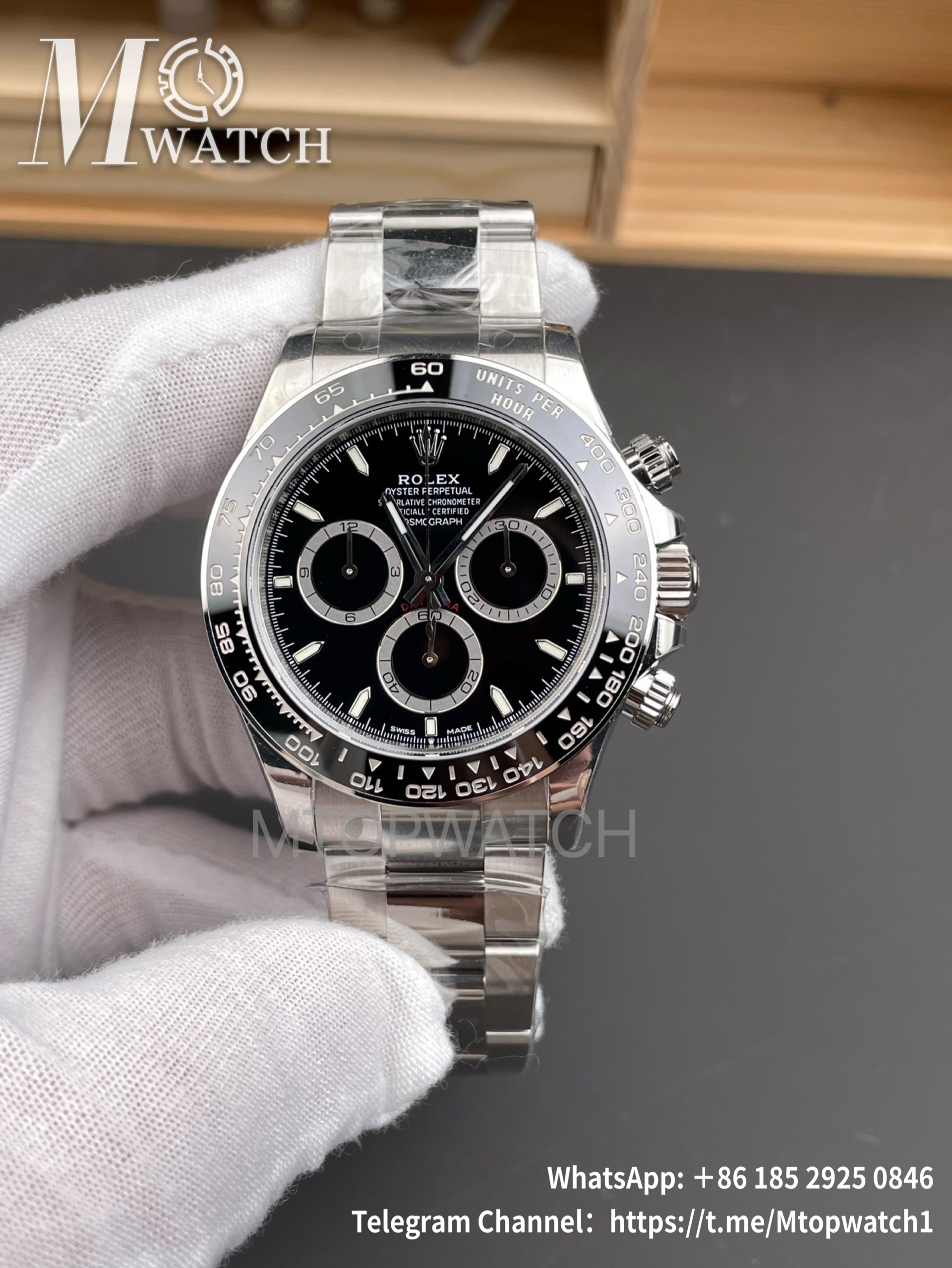ROLEX - Super Clone Daytona 116500 40mm SS/SS Black Dial VSF DD4131