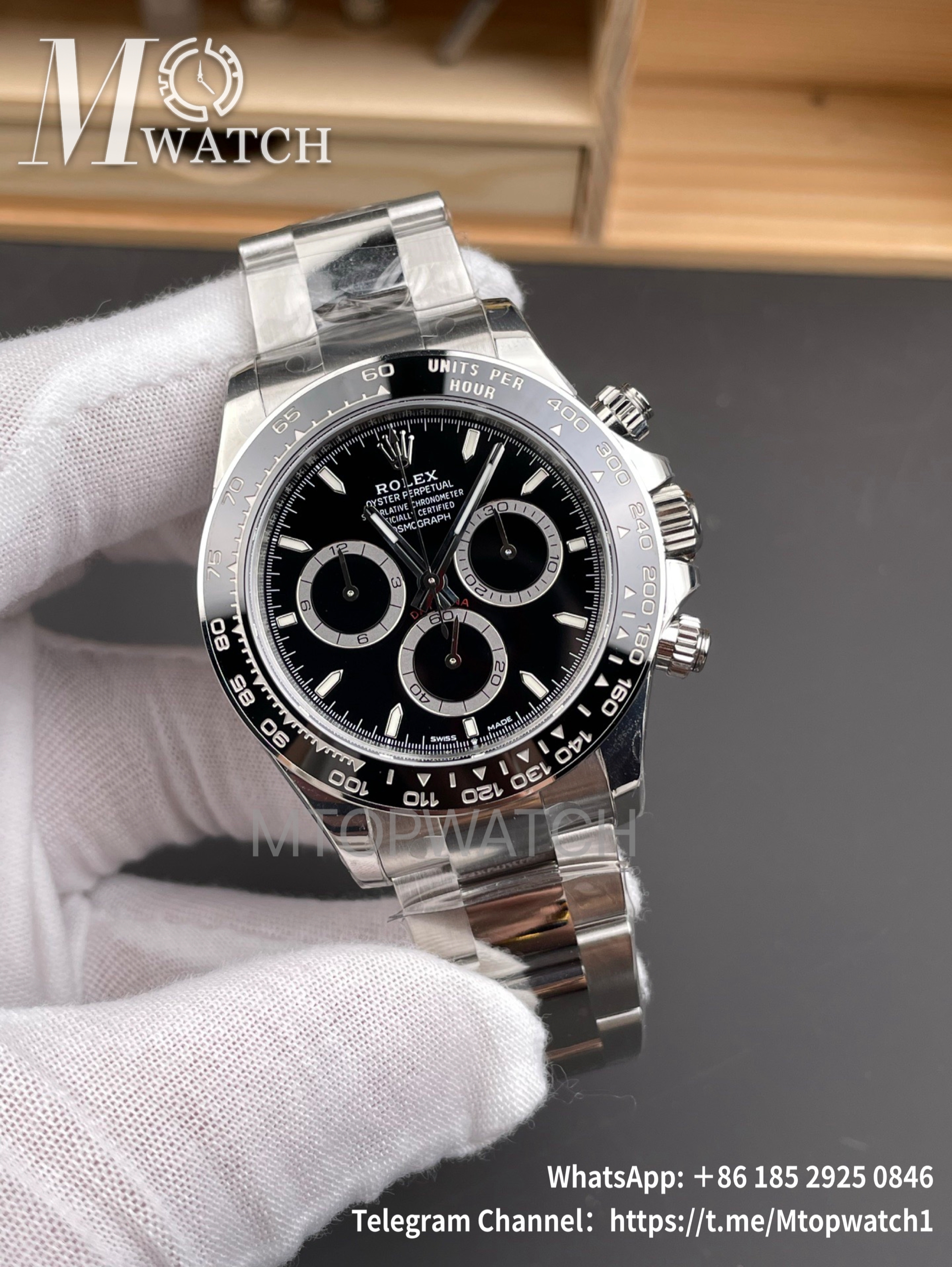 ROLEX - Super Clone Daytona 116500 40mm SS/SS Black Dial VSF DD4131