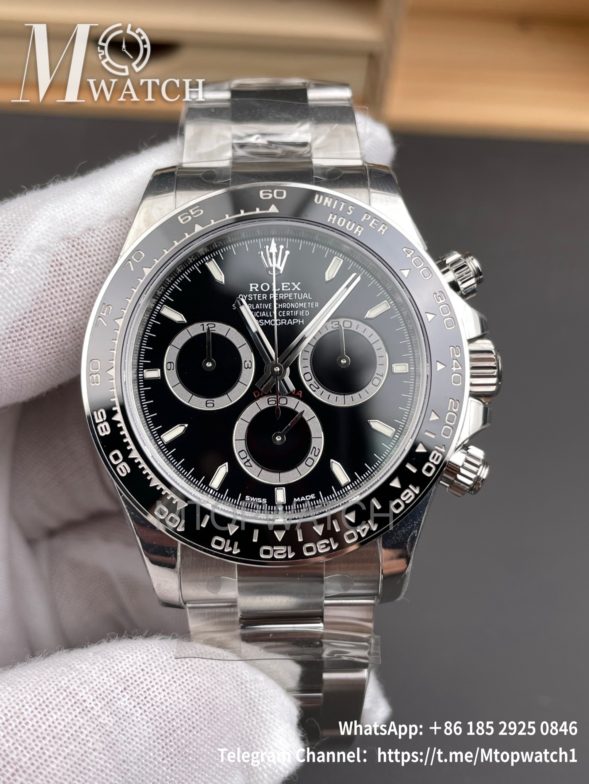 ROLEX - Super Clone Daytona 116500 40mm SS/SS Black Dial VSF DD4131
