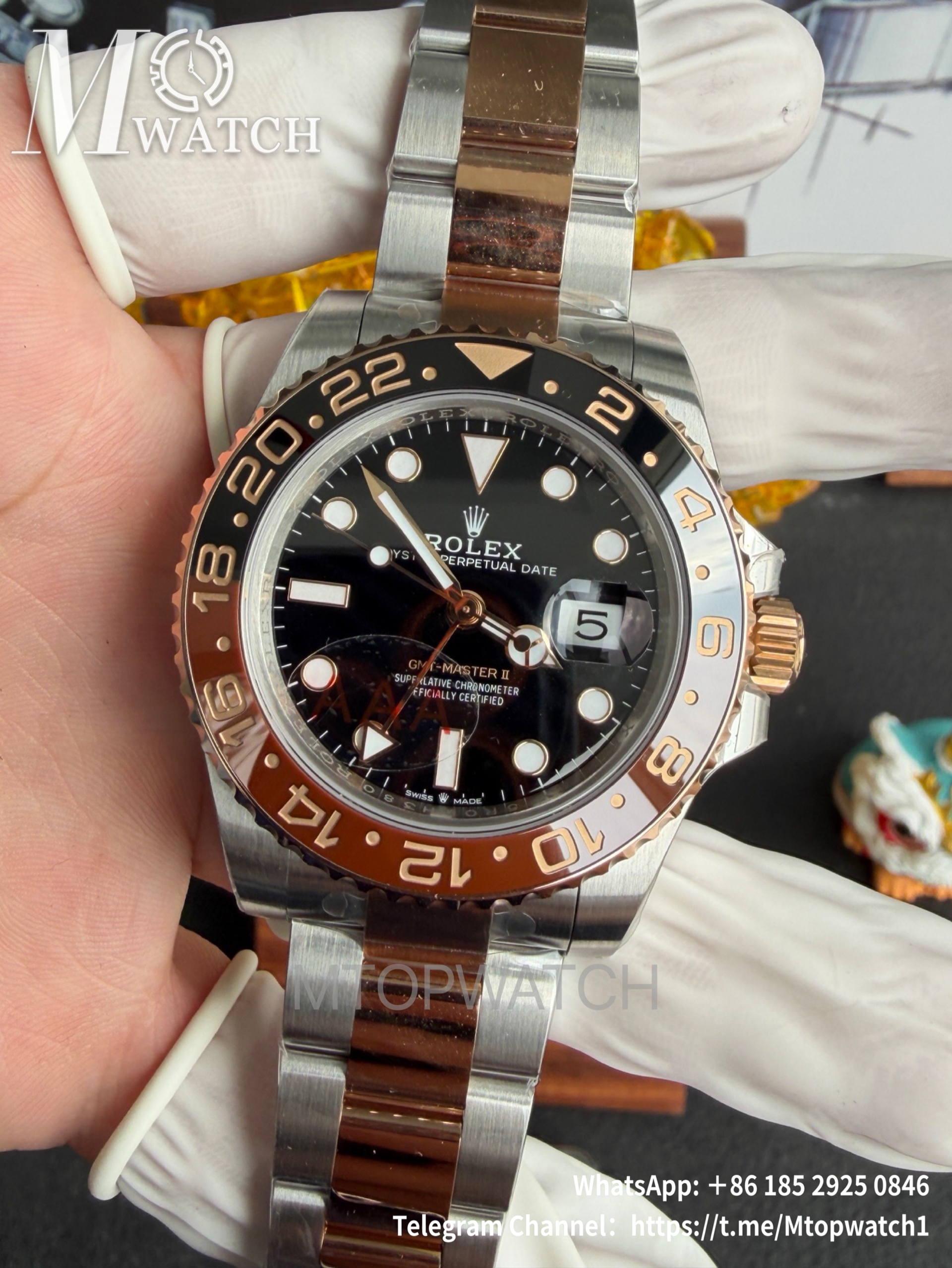 ROLEX - Submariner 126613LN 41MM Black/Dot YG/SS VSF DD3235