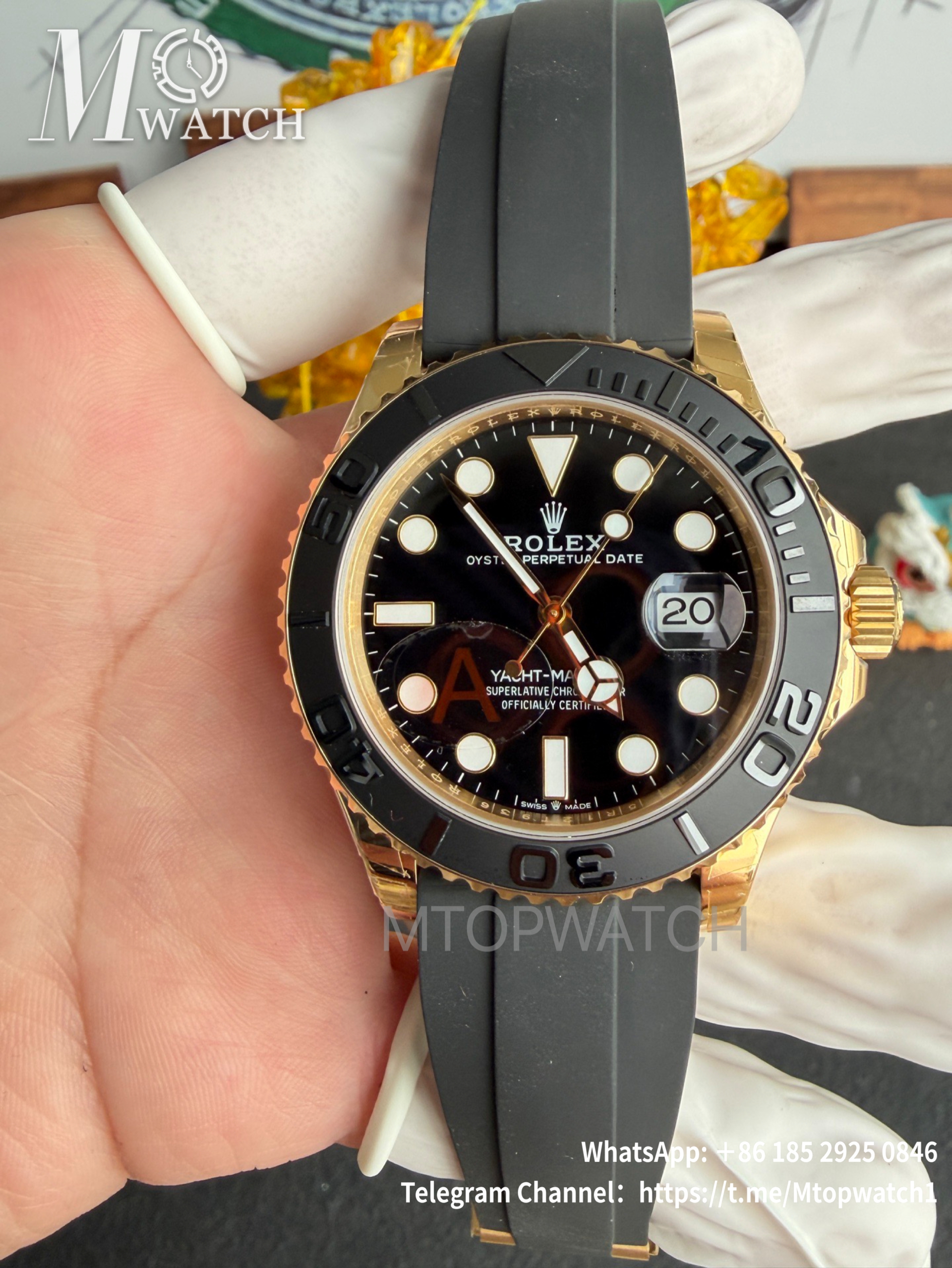 ROLEX - Yacht-Master 226658 42mm YG/RU Black/Dot VSF DD3235