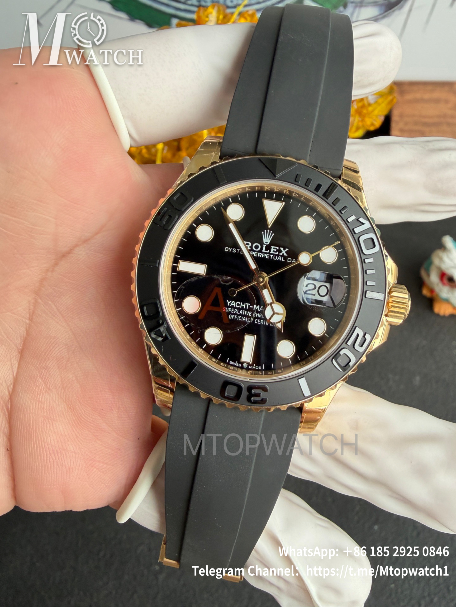ROLEX - Yacht-Master 226658 42mm YG/RU Black/Dot VSF DD3235