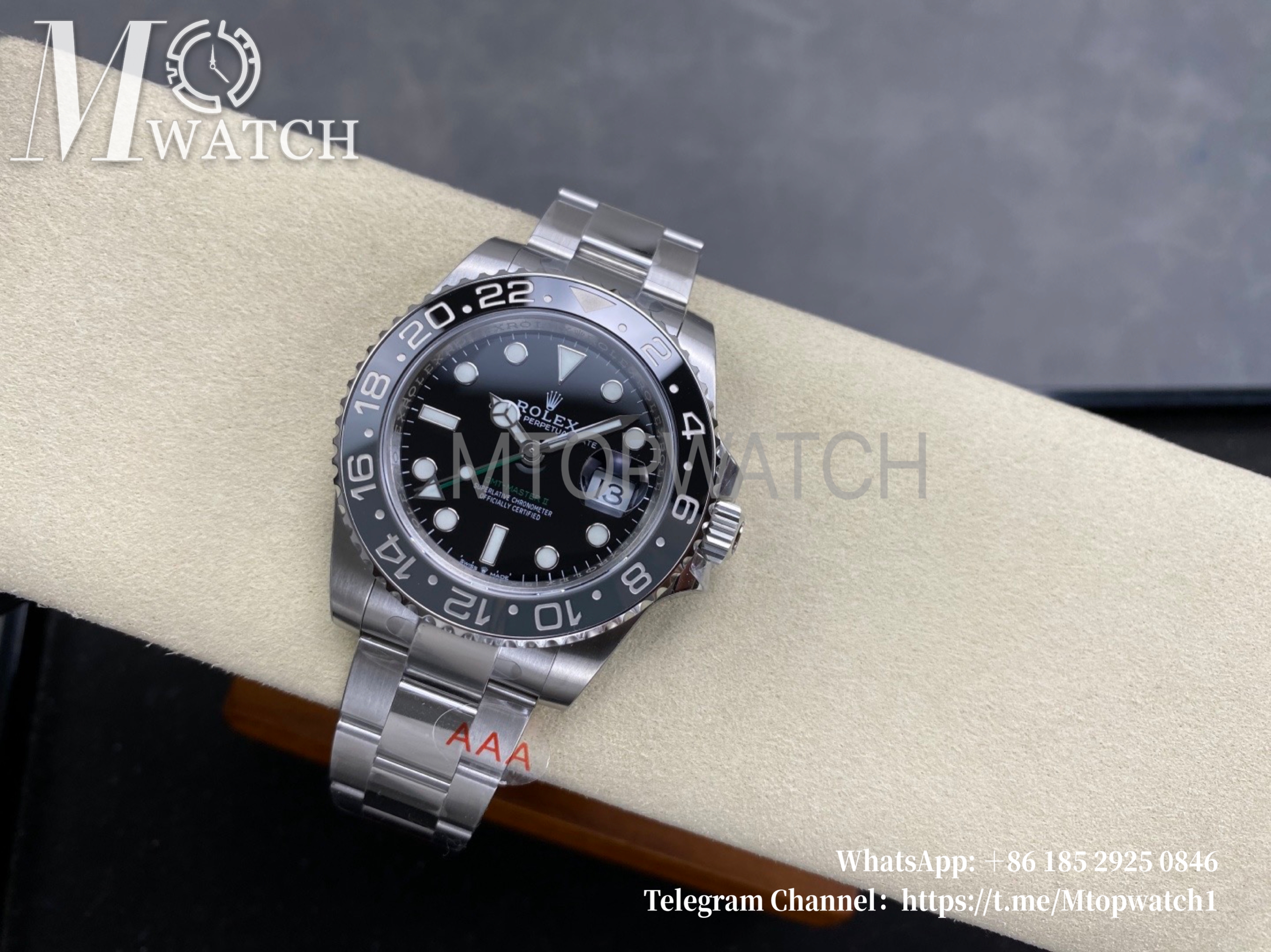 ROLEX - Super Clone GMT Master II 126710 Bruce Wayne Oyster 40mm SS/SS Black VSF DD3285