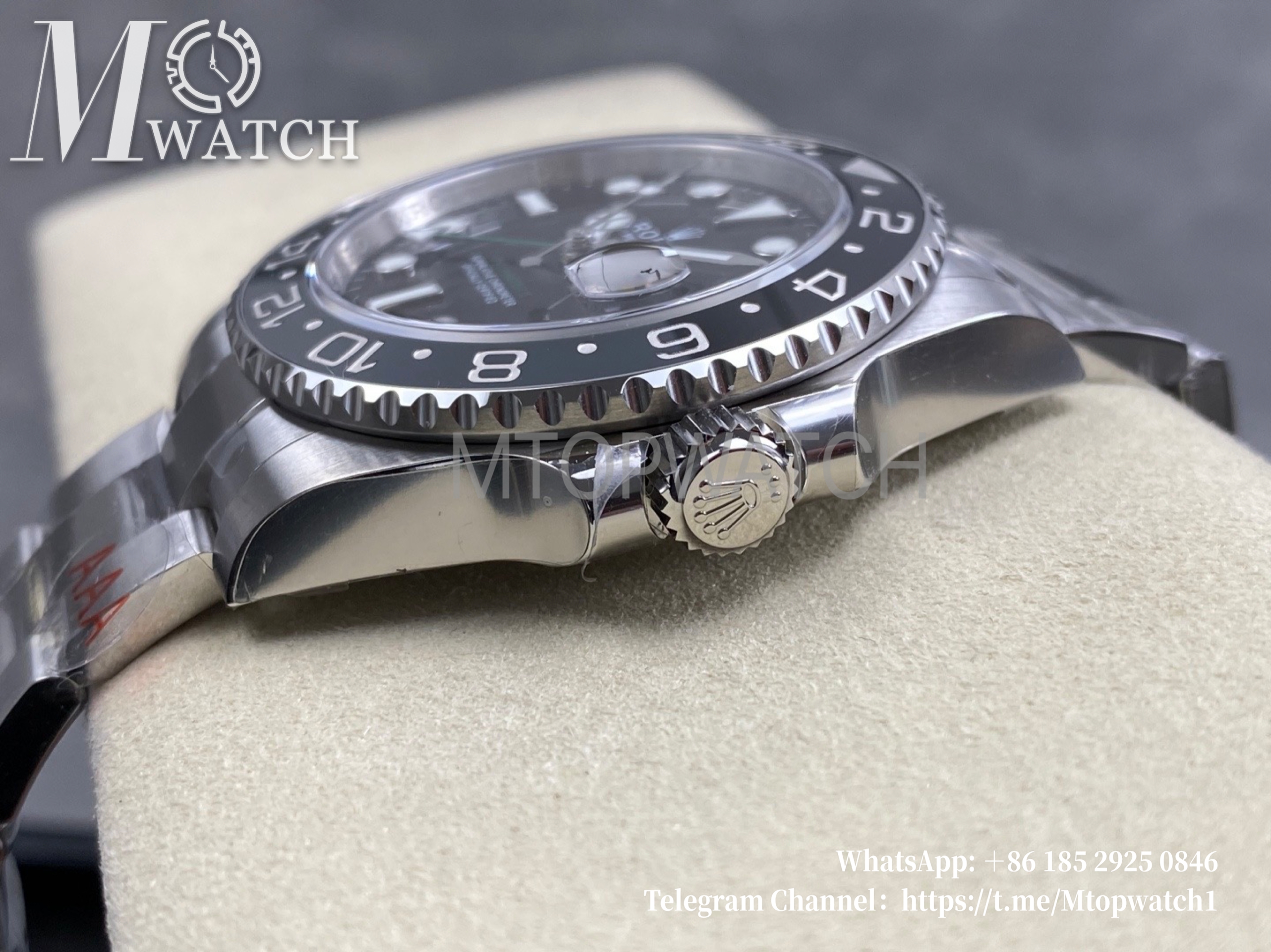 ROLEX - Super Clone GMT Master II 126710 Bruce Wayne Oyster 40mm SS/SS Black VSF DD3285