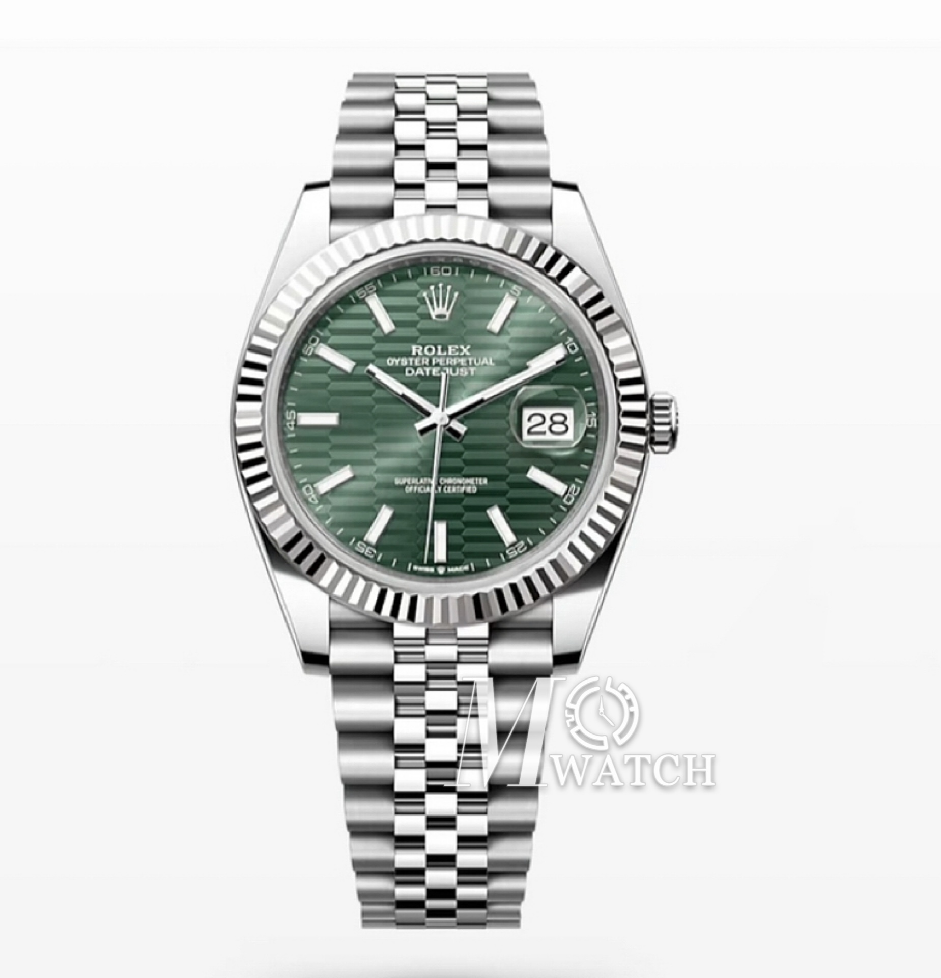 ROLEX - DateJust 126334 41mm Jubilee RG/SS Green Textured Dial VSF DD3235