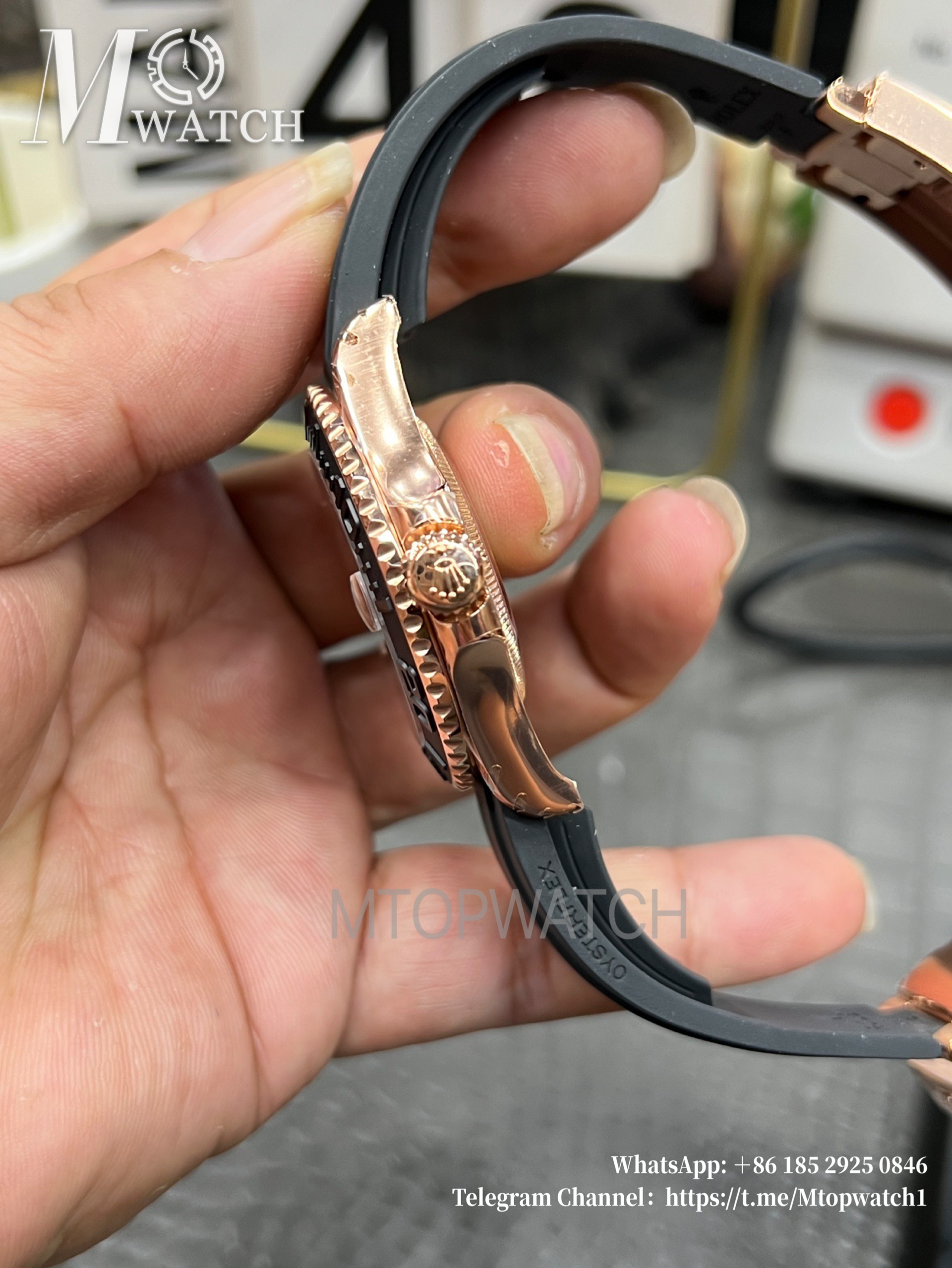 ROLEX - Yacht-Master 126655 40mm RG/RU Black/Dot VSF DD3235
