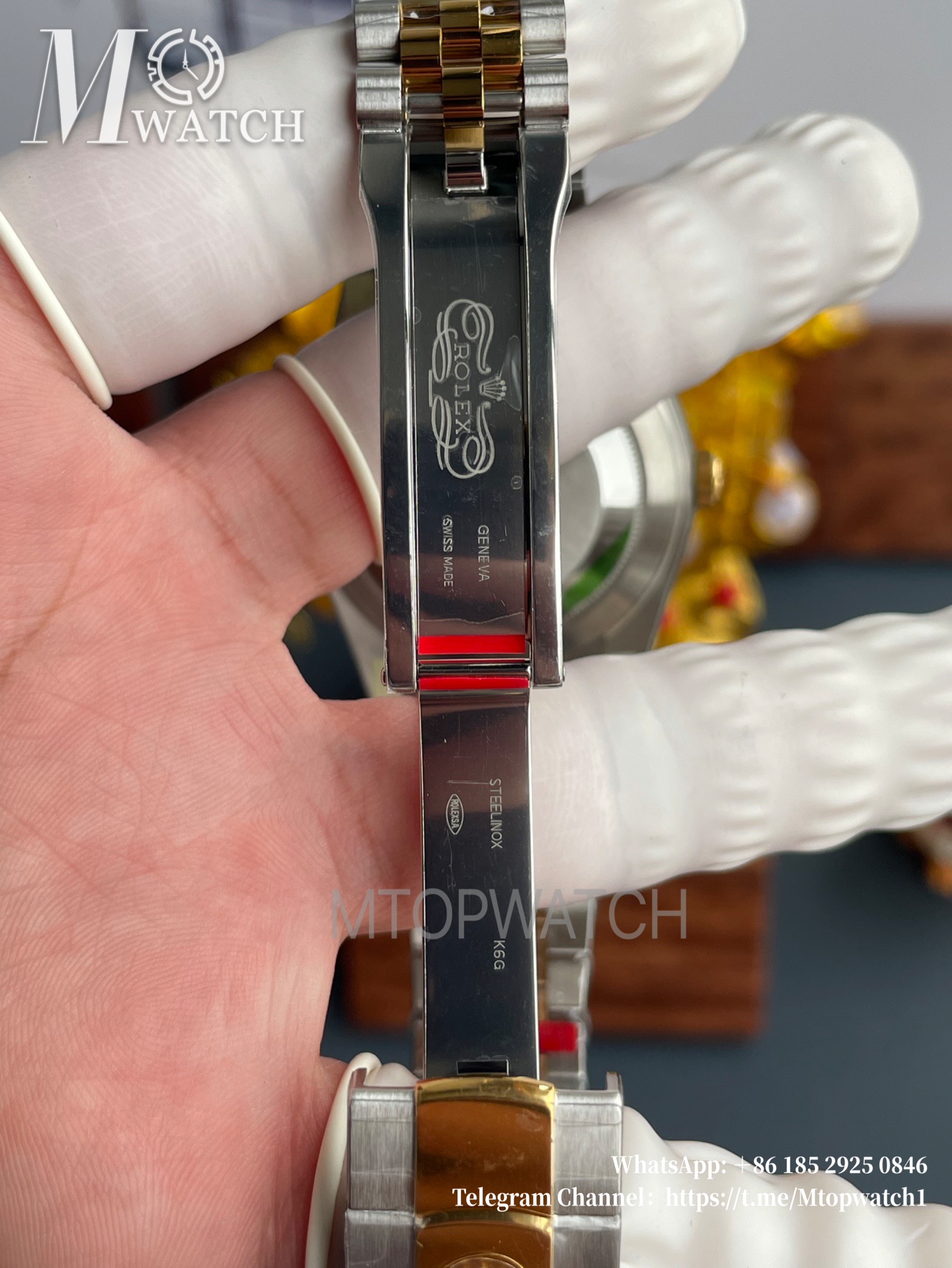 ROLEX - DateJust 126333 41mm Jubilee SS/YG Black/Stk VSF VS3235