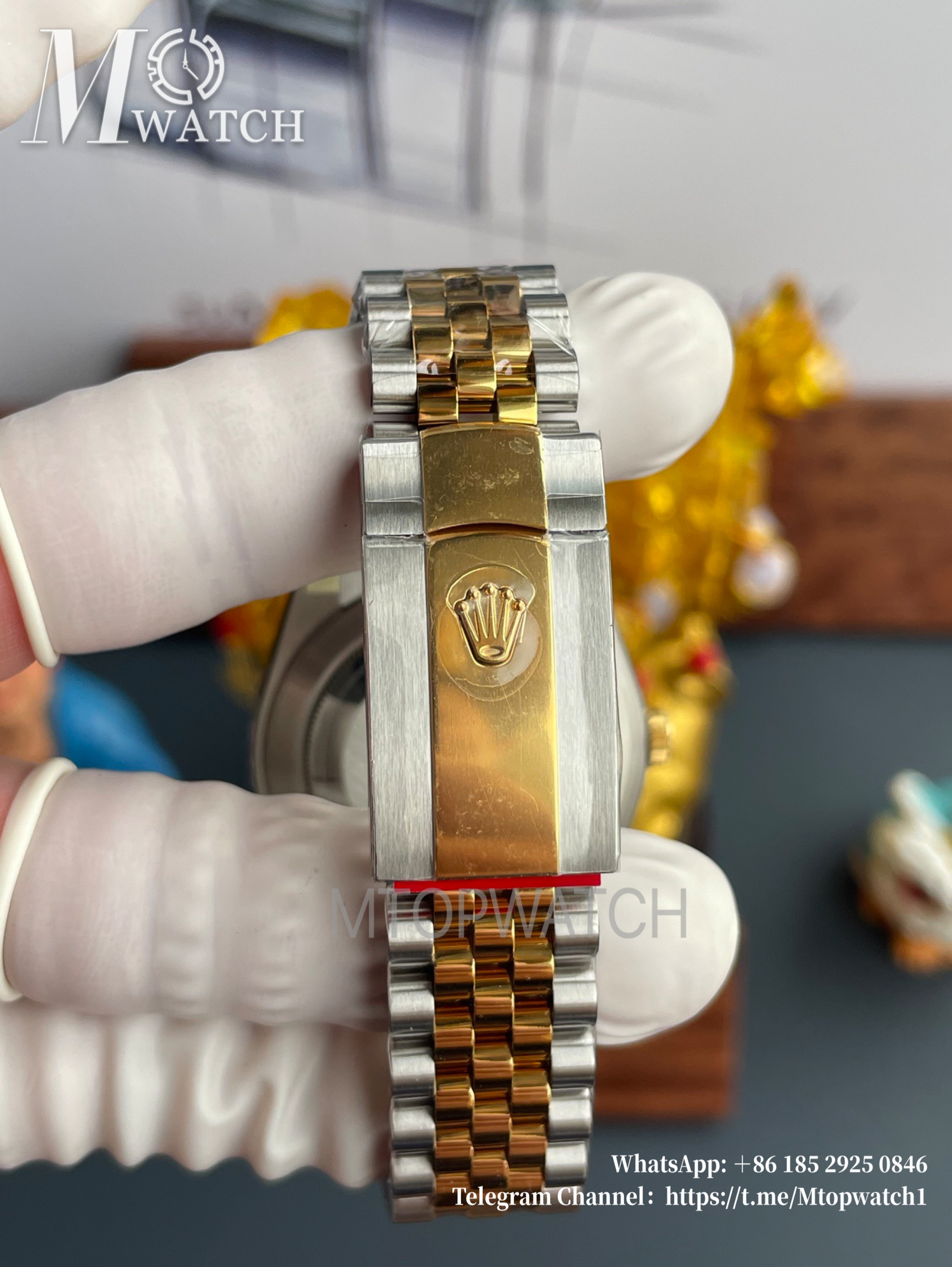 ROLEX - DateJust 126333 41mm Jubilee SS/YG Black/Stk VSF VS3235