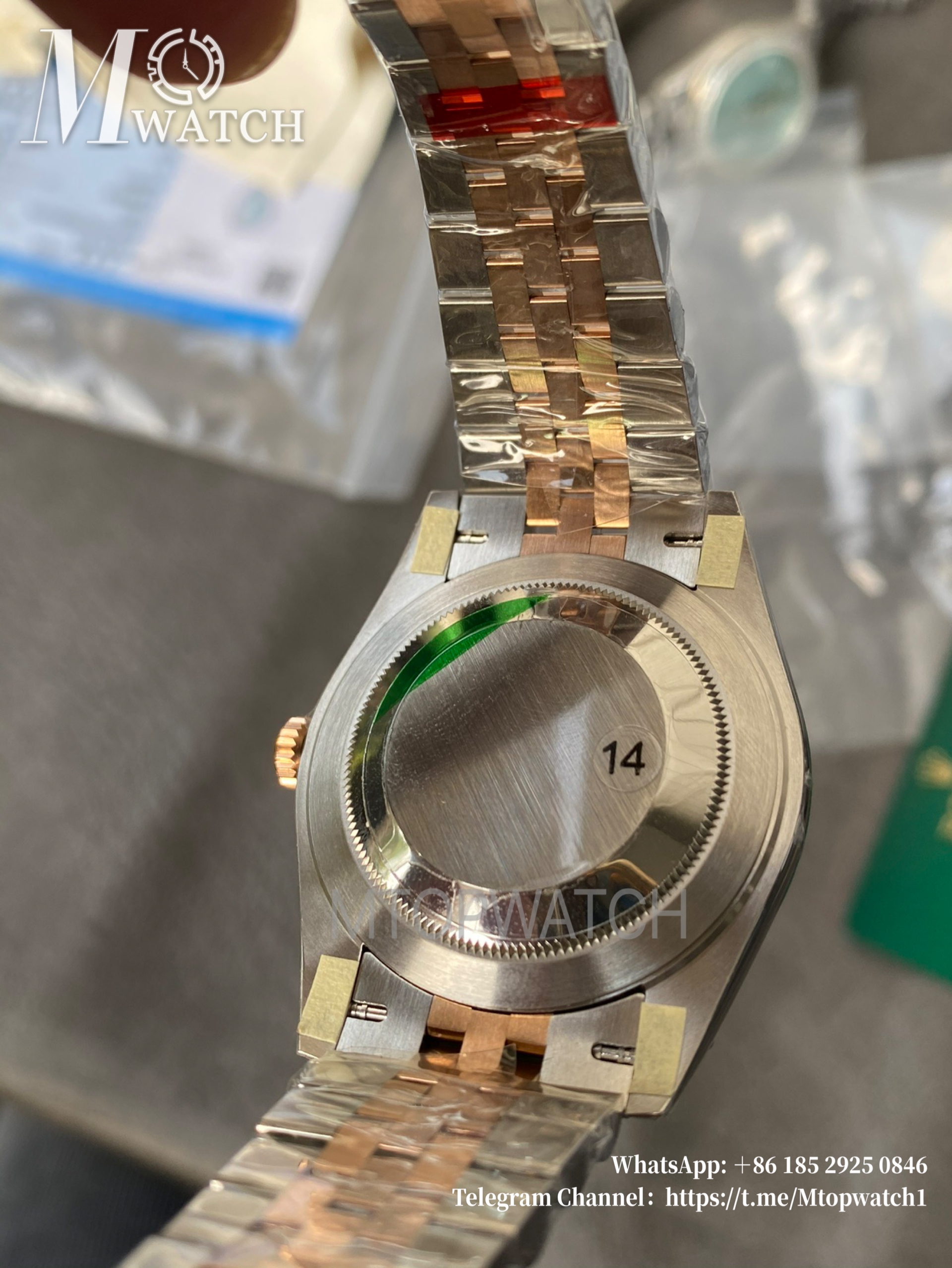 ROLEX - DateJust 126331 41mm Jubilee RG/SS Grey Textured Dial VSF DD3235