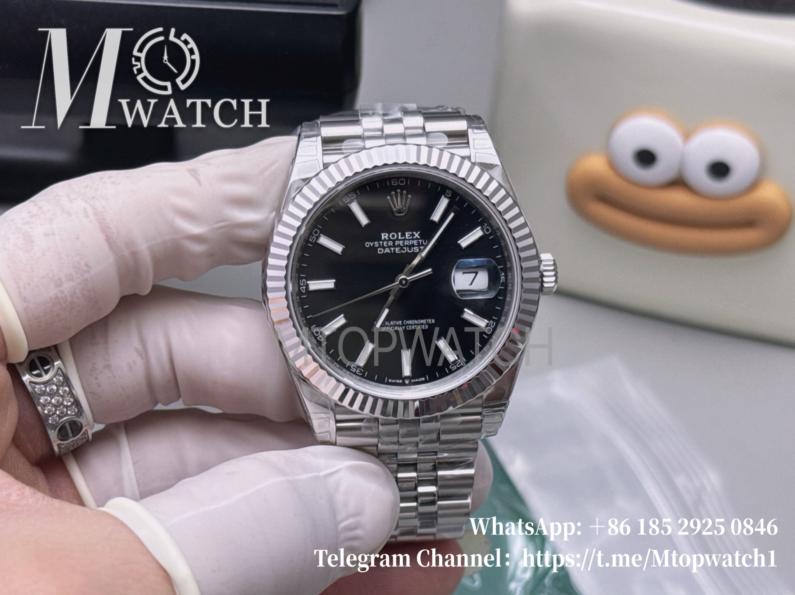 ROLEX - DateJust 126334 41mm Jubilee SS/SS Black Dial VSF VS3235