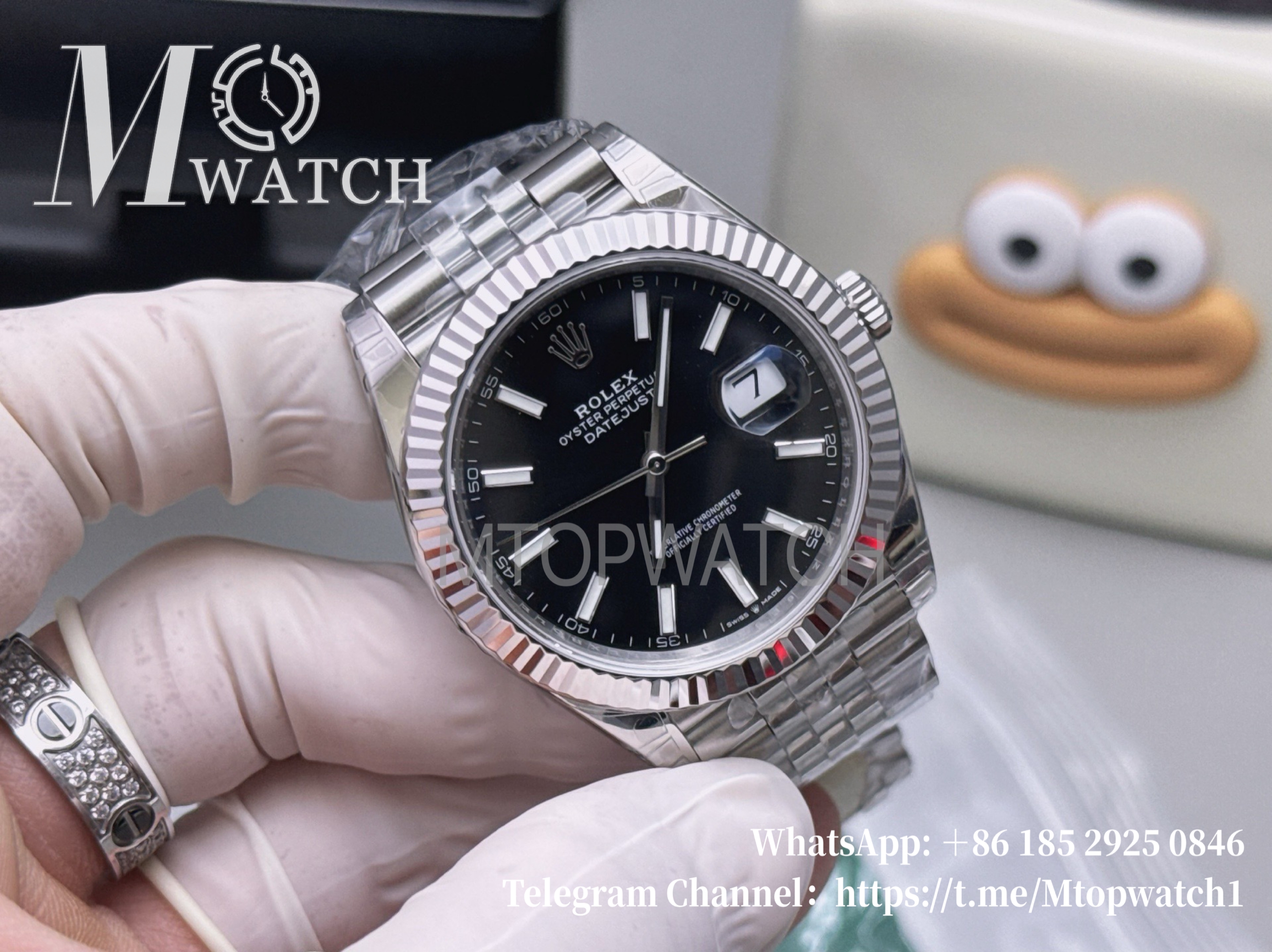 ROLEX - DateJust 126334 41mm Jubilee SS/SS Black Dial VSF VS3235