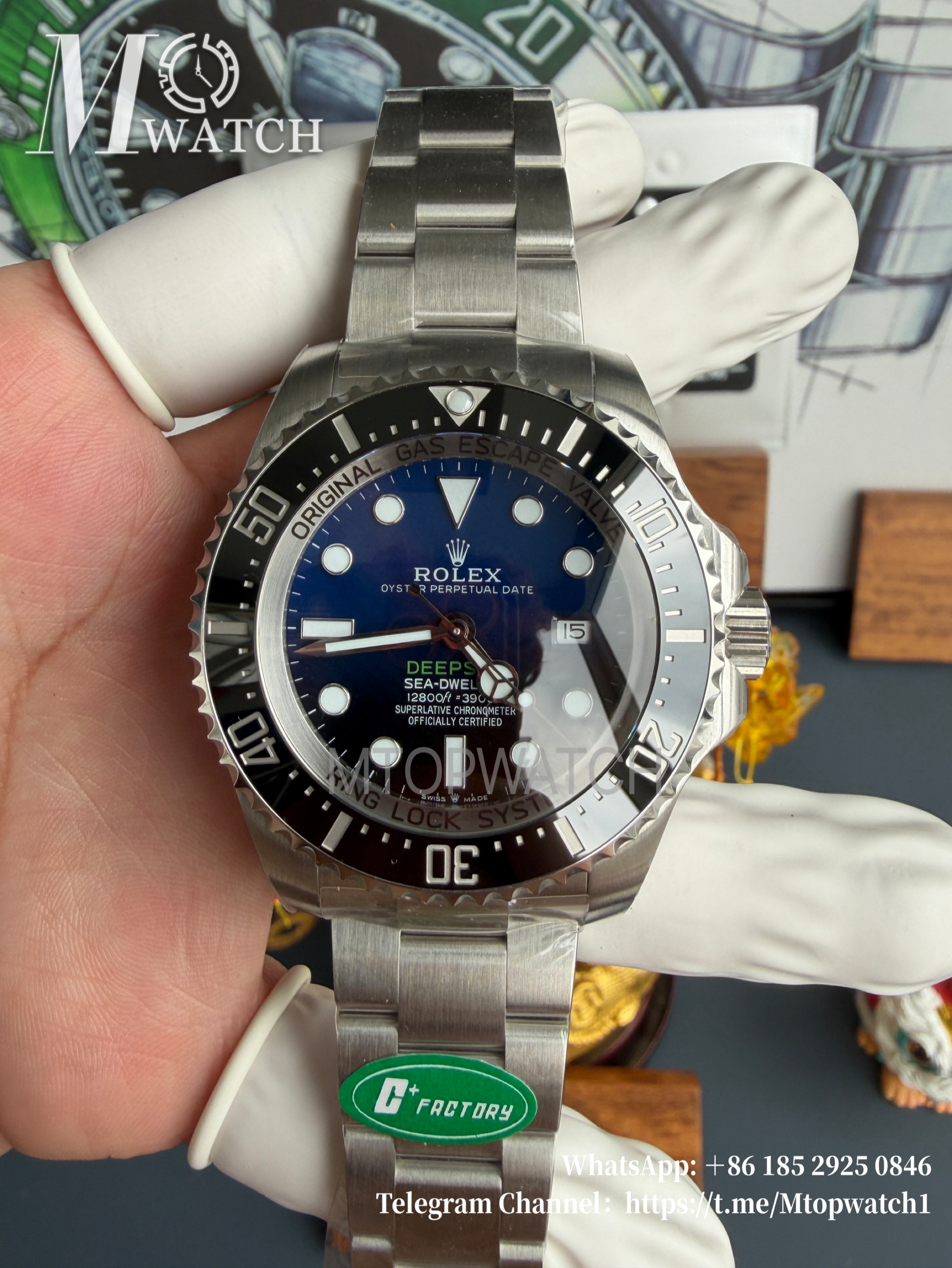 ROLEX - Sea-Dweller DeepSea 126660 44mm SS/SS Blue/Black C+ 3235