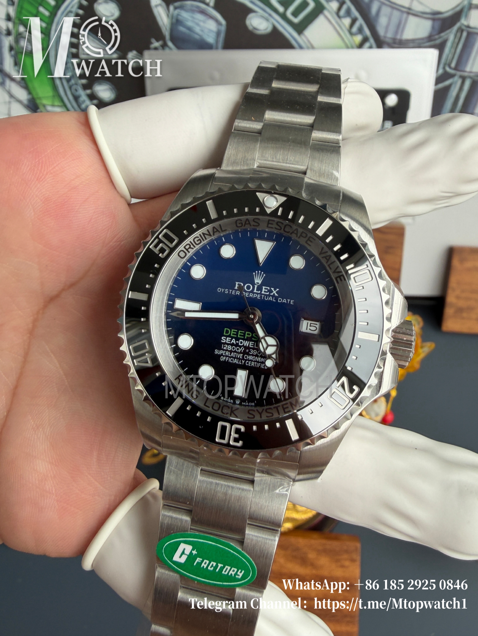 ROLEX - Sea-Dweller DeepSea 126660 44mm SS/SS Blue/Black C+ 3235