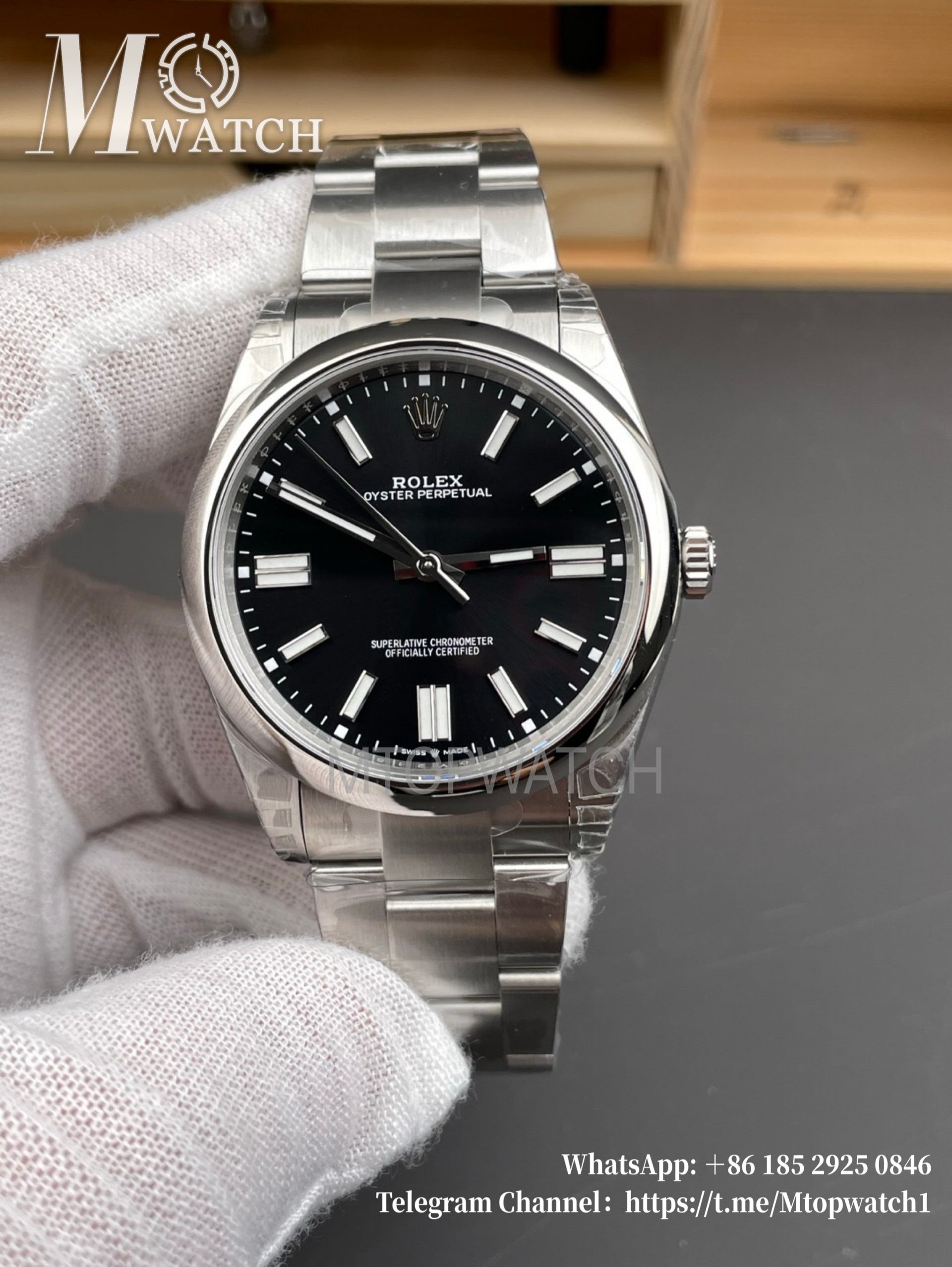 ROLEX - Oyster Perpetual 124300 41mm SS/SS Black Dial VSF VS3230