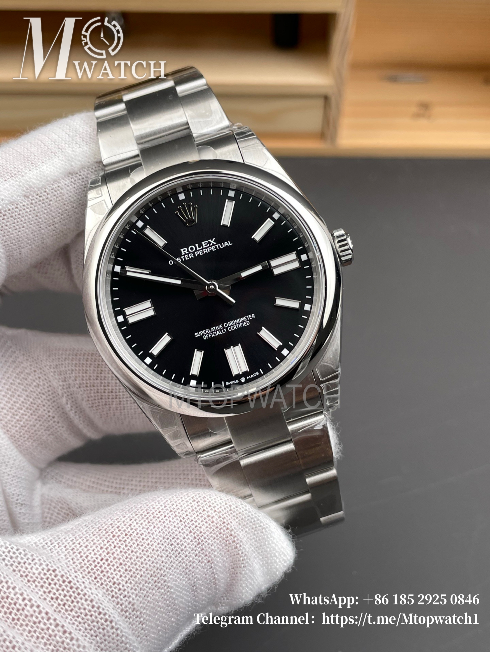 ROLEX - Oyster Perpetual 124300 41mm SS/SS Black Dial VSF VS3230