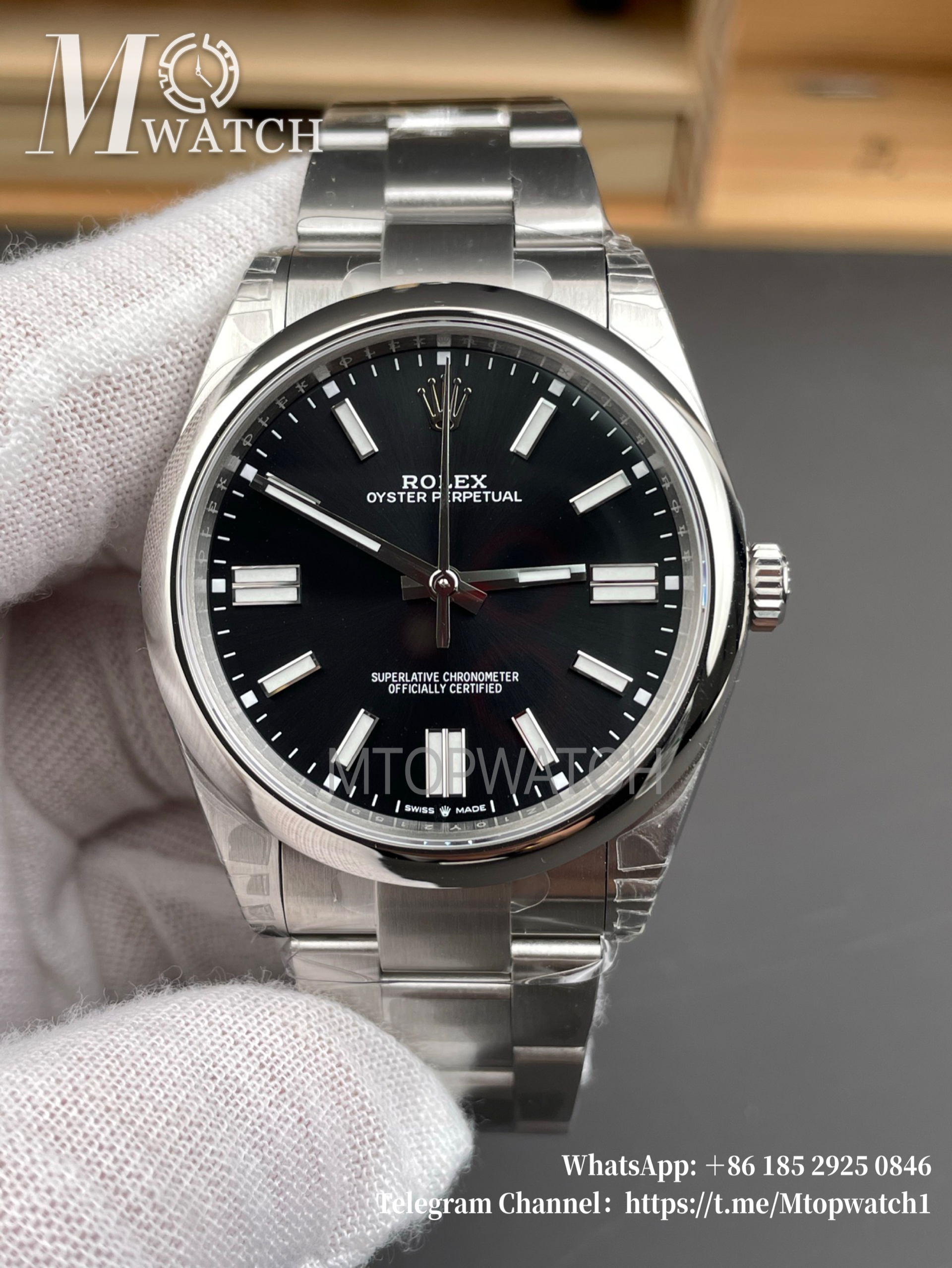 ROLEX - Oyster Perpetual 124300 41mm SS/SS Black Dial VSF VS3230