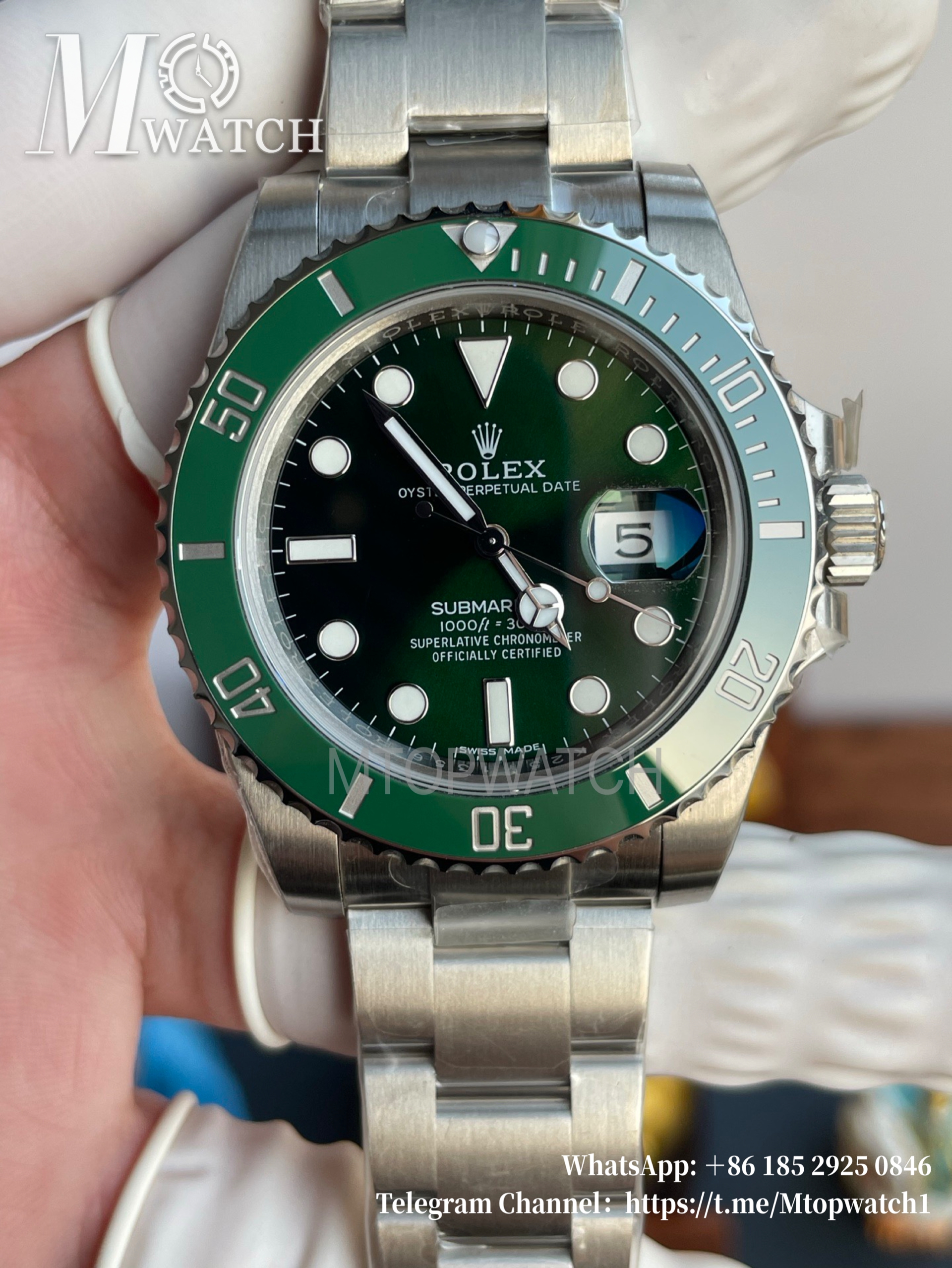 ROLEX - Submariner 116610LV Hulk 40mm SS/SS Green Dial VSF DD3135