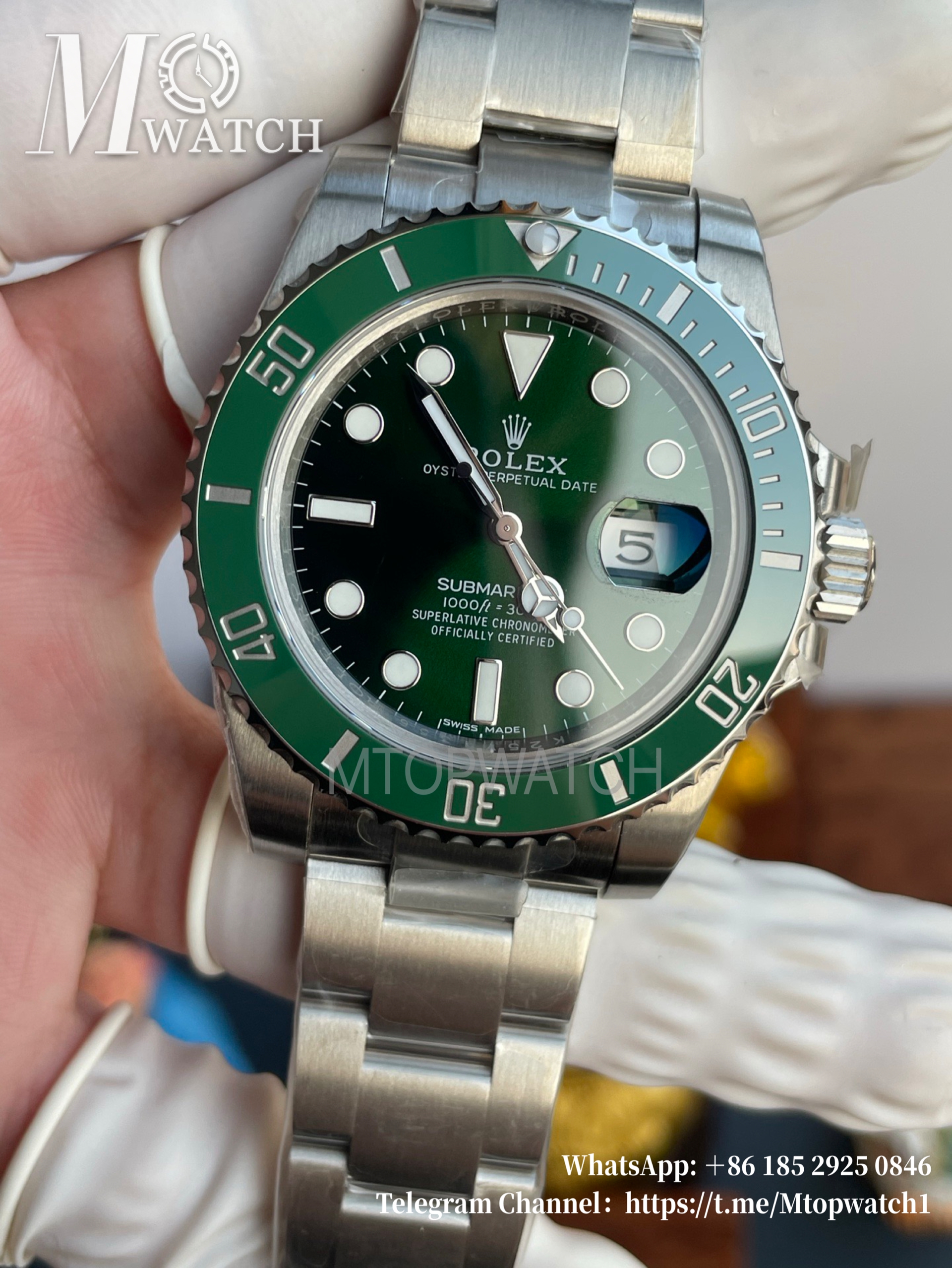 ROLEX - Submariner 116610LV Hulk 40mm SS/SS Green Dial VSF DD3135