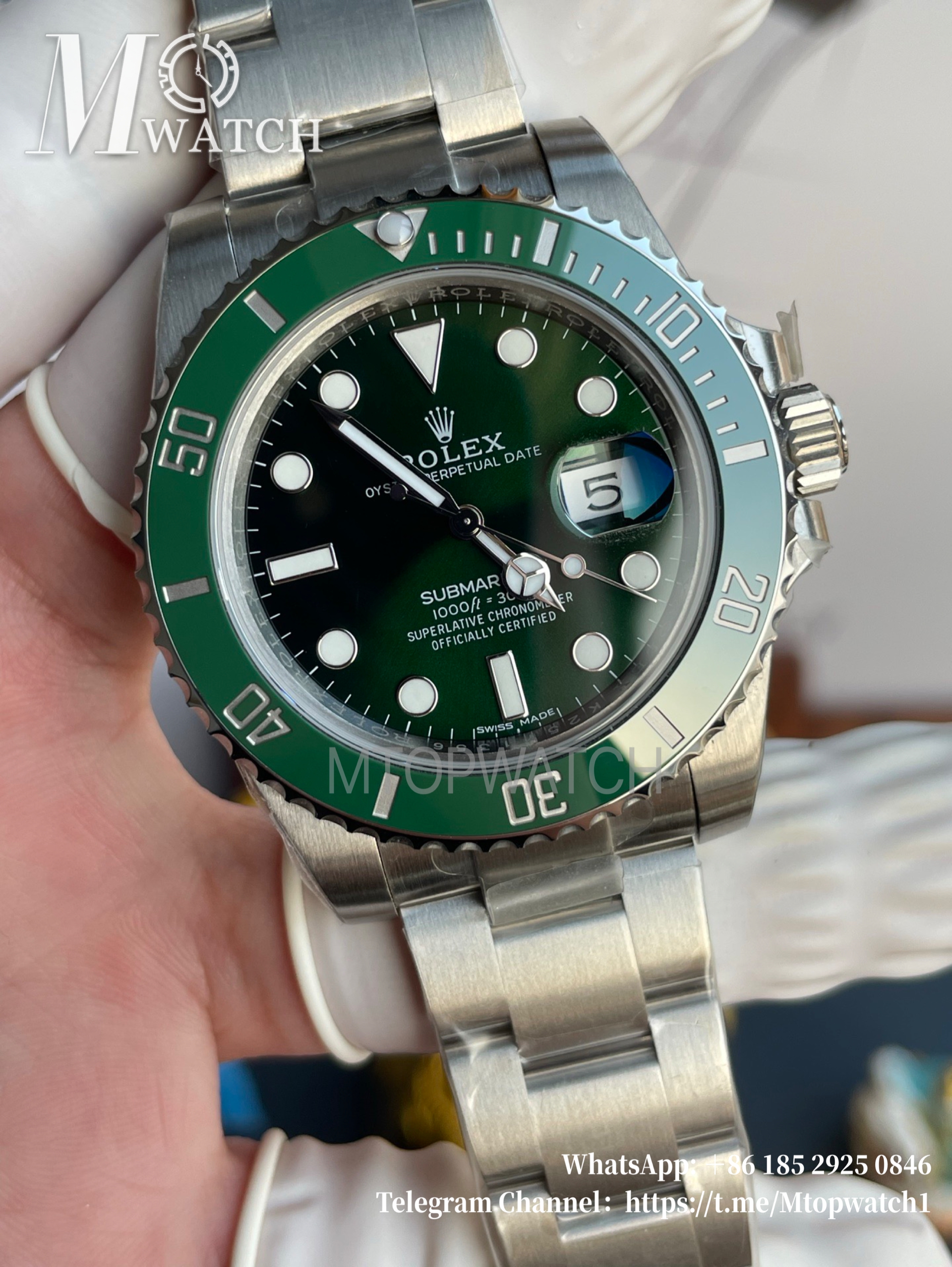 ROLEX - Submariner 116610LV Hulk 40mm SS/SS Green Dial VSF DD3135