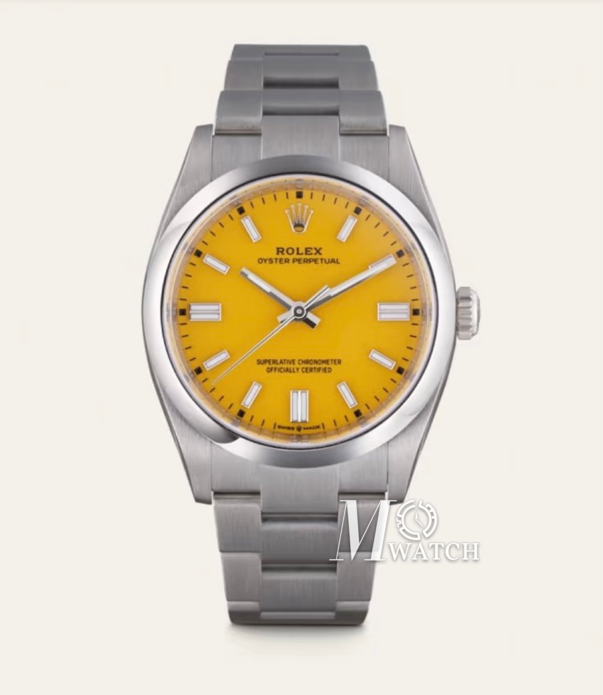 ROLEX - Oyster Perpetual 124300 41mm SS/SS Yellow Dial VSF VS3230