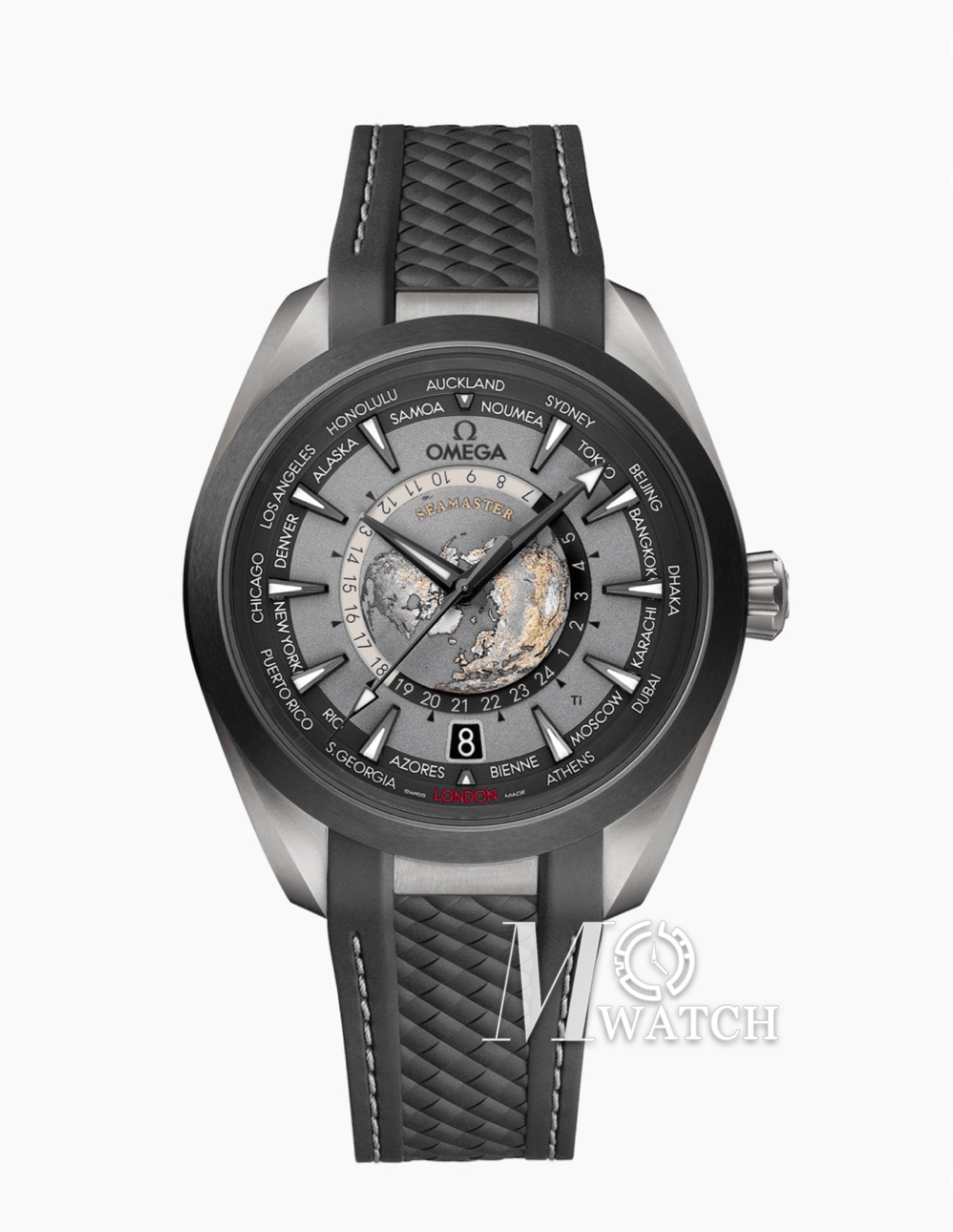OMEGA - Seamaster Aqua Terra 150M World-Timer 43mm Ti/RU Grey Dial VSF A8938