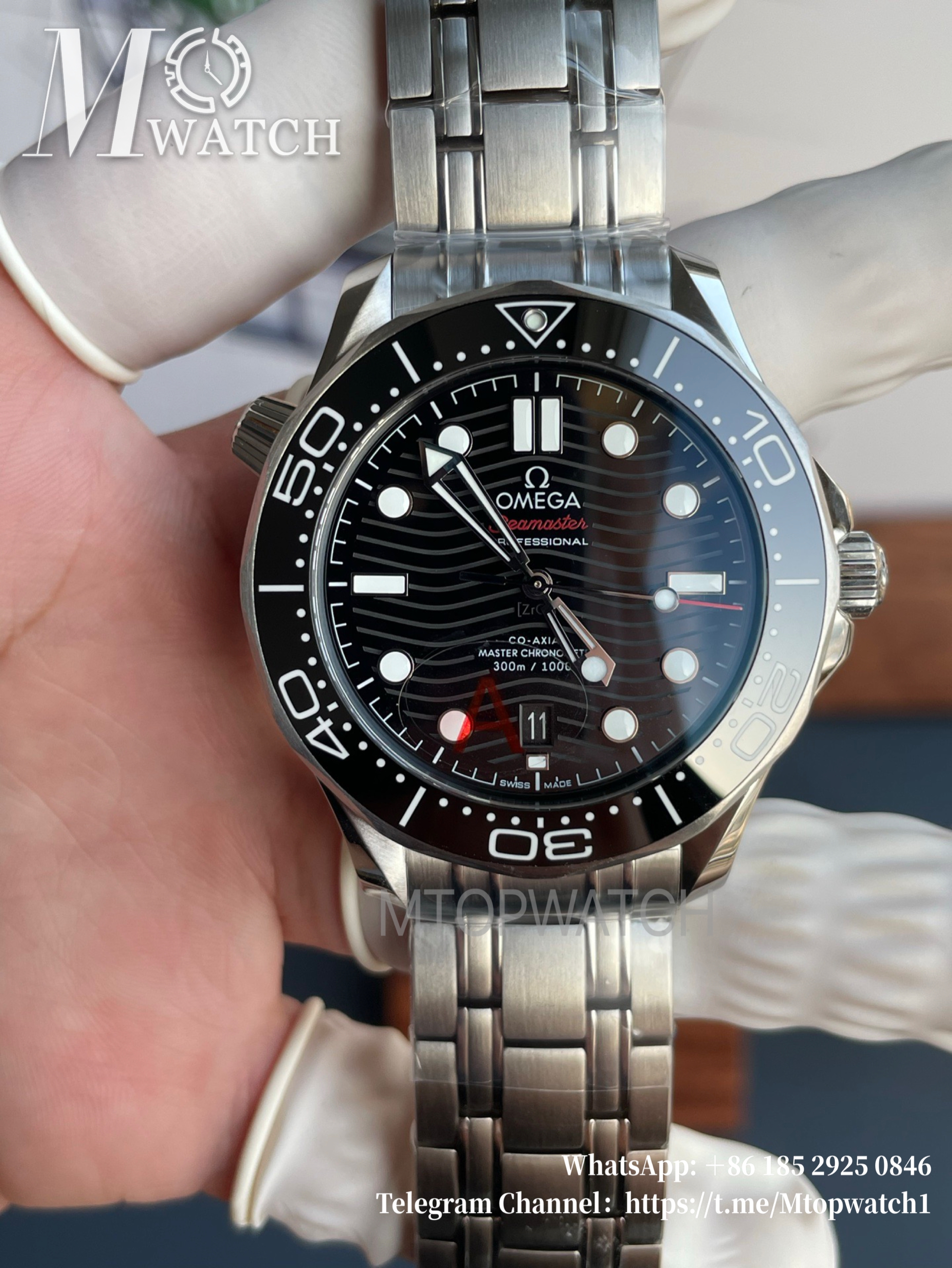 OMEGA - Seamaster Diver 300m 42mm SS/SS Black Texture Dial VSF 8800