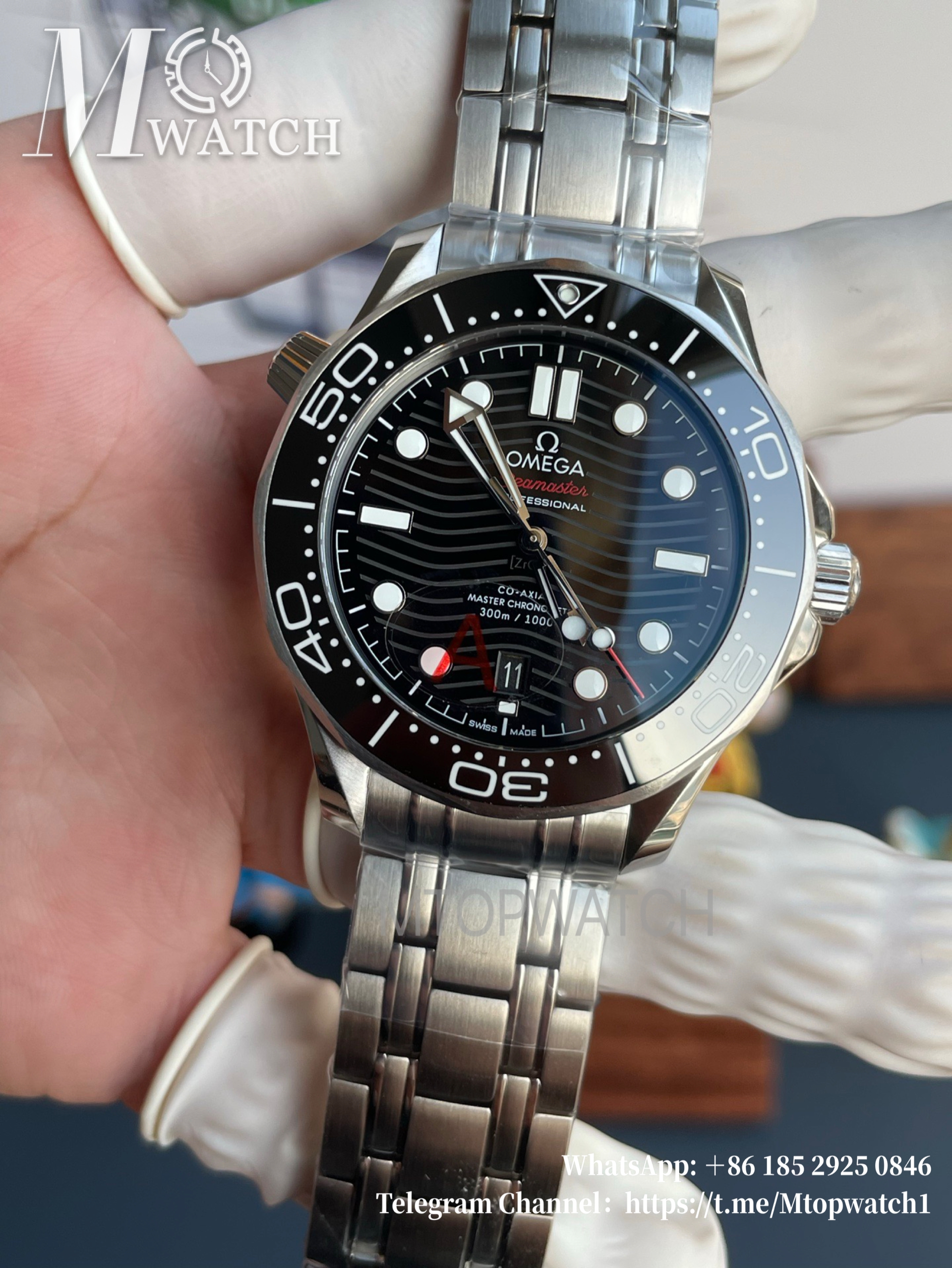 OMEGA - Seamaster Diver 300m 42mm SS/SS Black Texture Dial VSF 8800