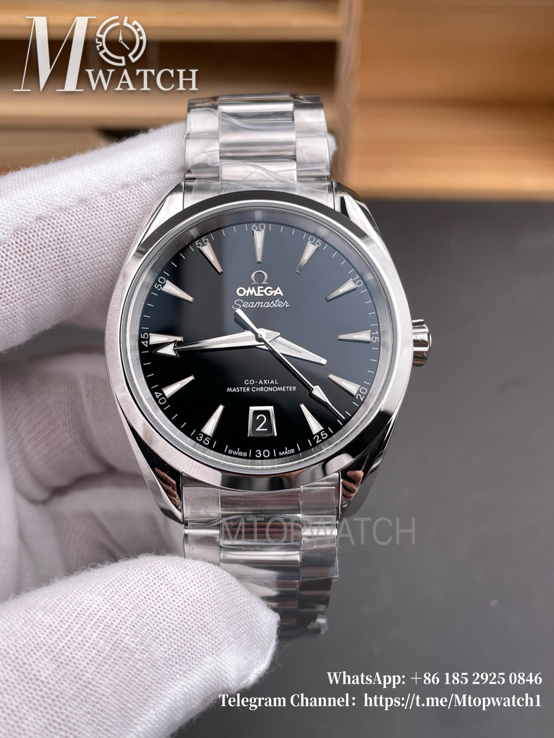 OMEGA - Seamaster Aqua Terra 150m 41mm SS/SS Black VSF A8900 Super Clone