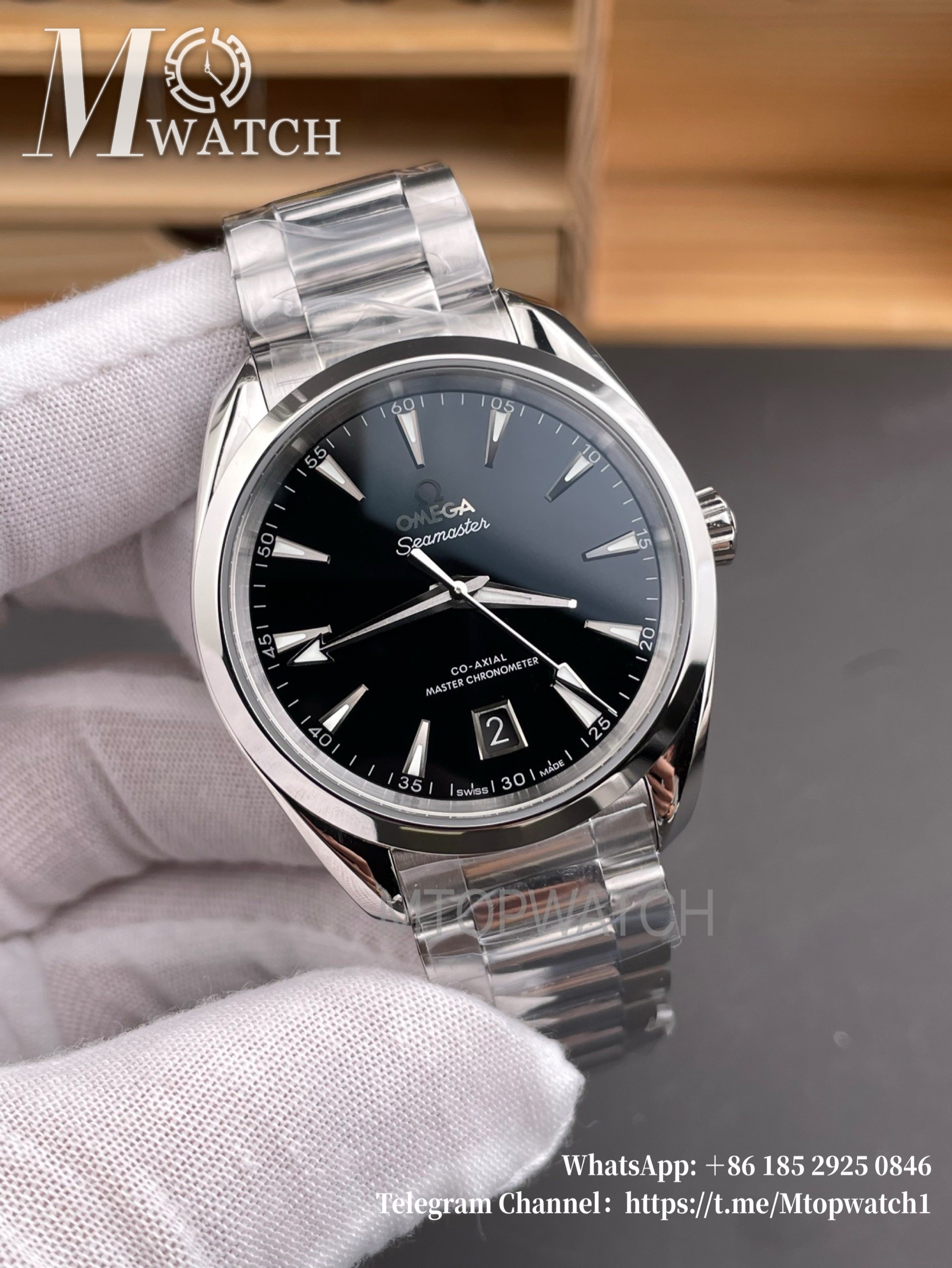 OMEGA - Seamaster Aqua Terra 150m 41mm SS/SS Black VSF A8900 Super Clone