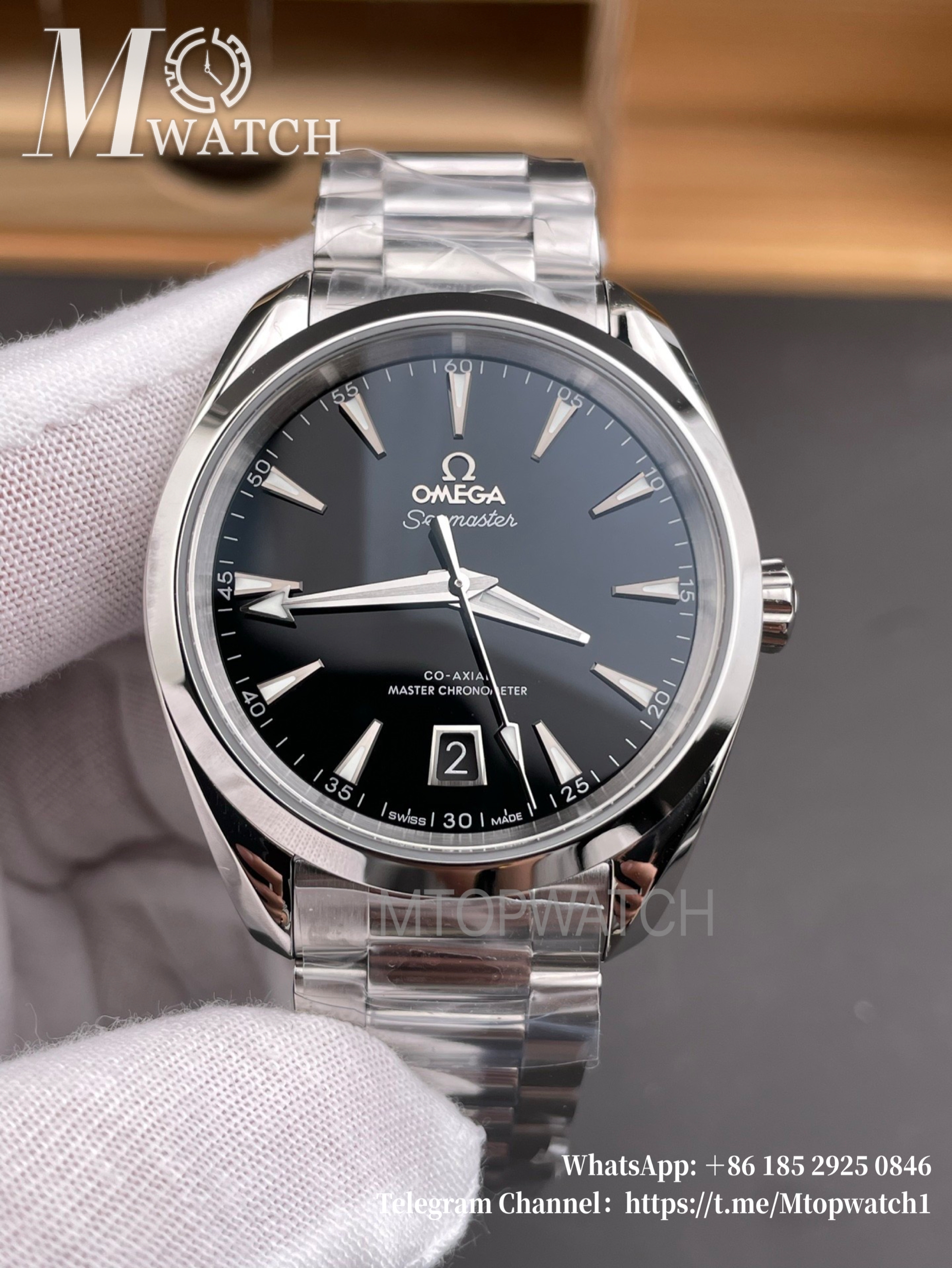 OMEGA - Seamaster Aqua Terra 150m 41mm SS/SS Black VSF A8900 Super Clone