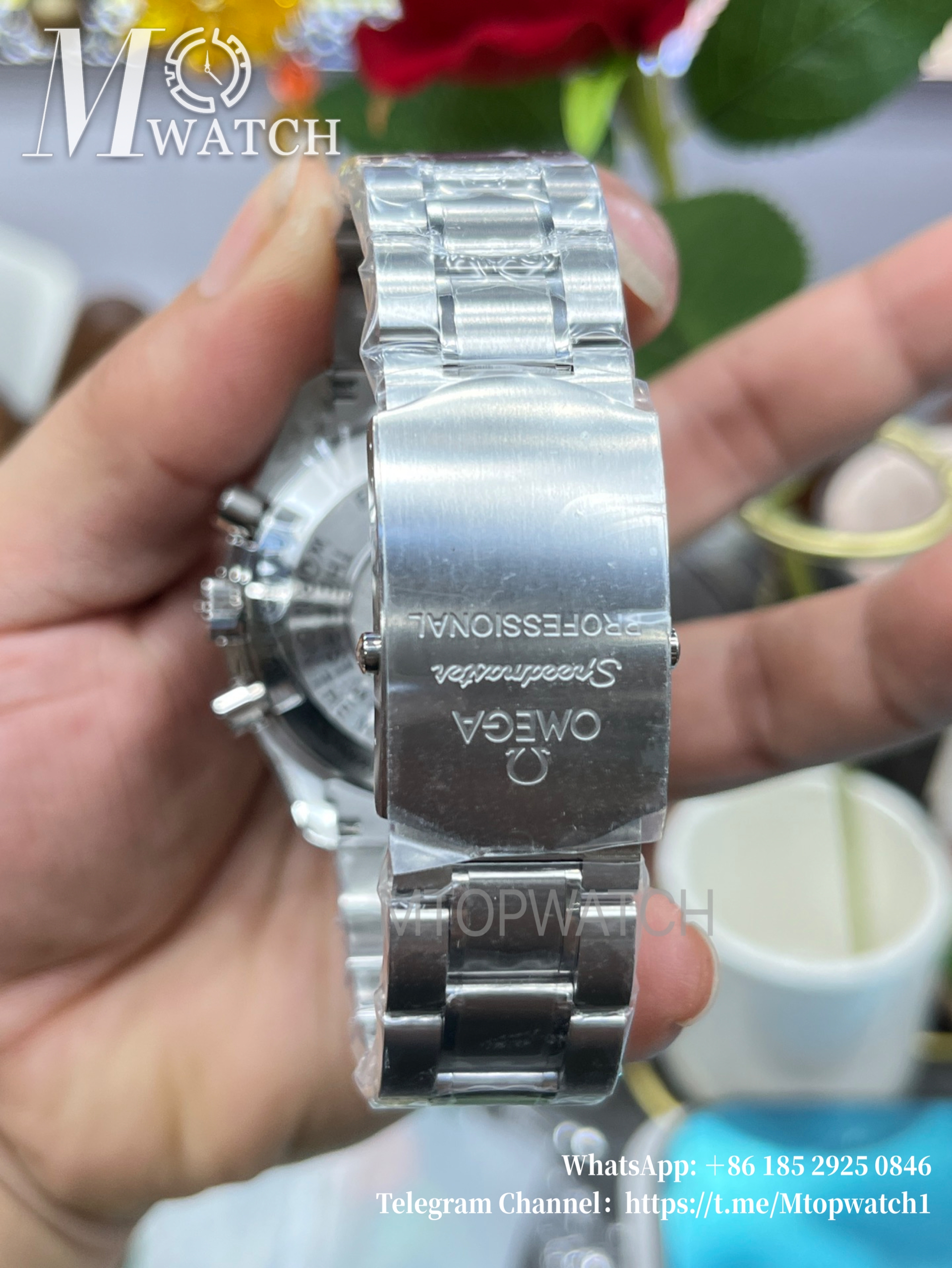OMEGA - SUPER CLONE Speed Master 42mm SS/SS Black Texture Dial VSF 8800