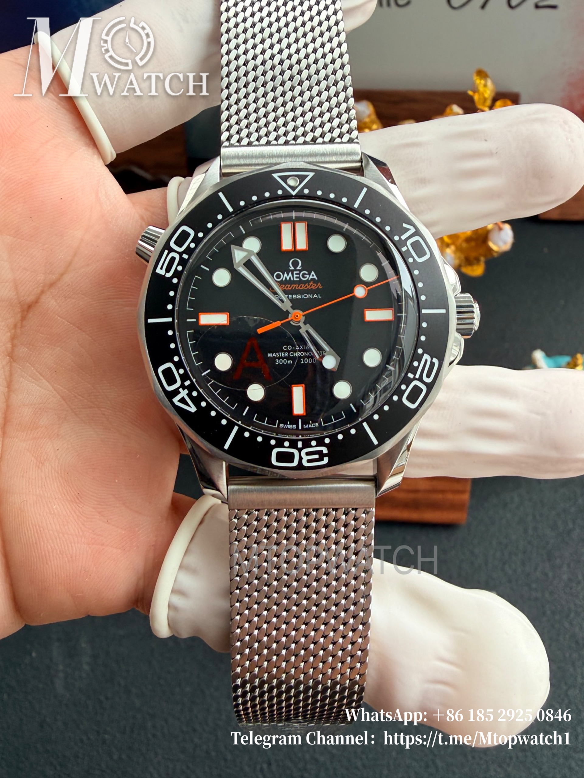 OMEGA - SUPER CLONE Seamaster 300m 42mm 2025 SS/SS Black Dial VSF VS8806