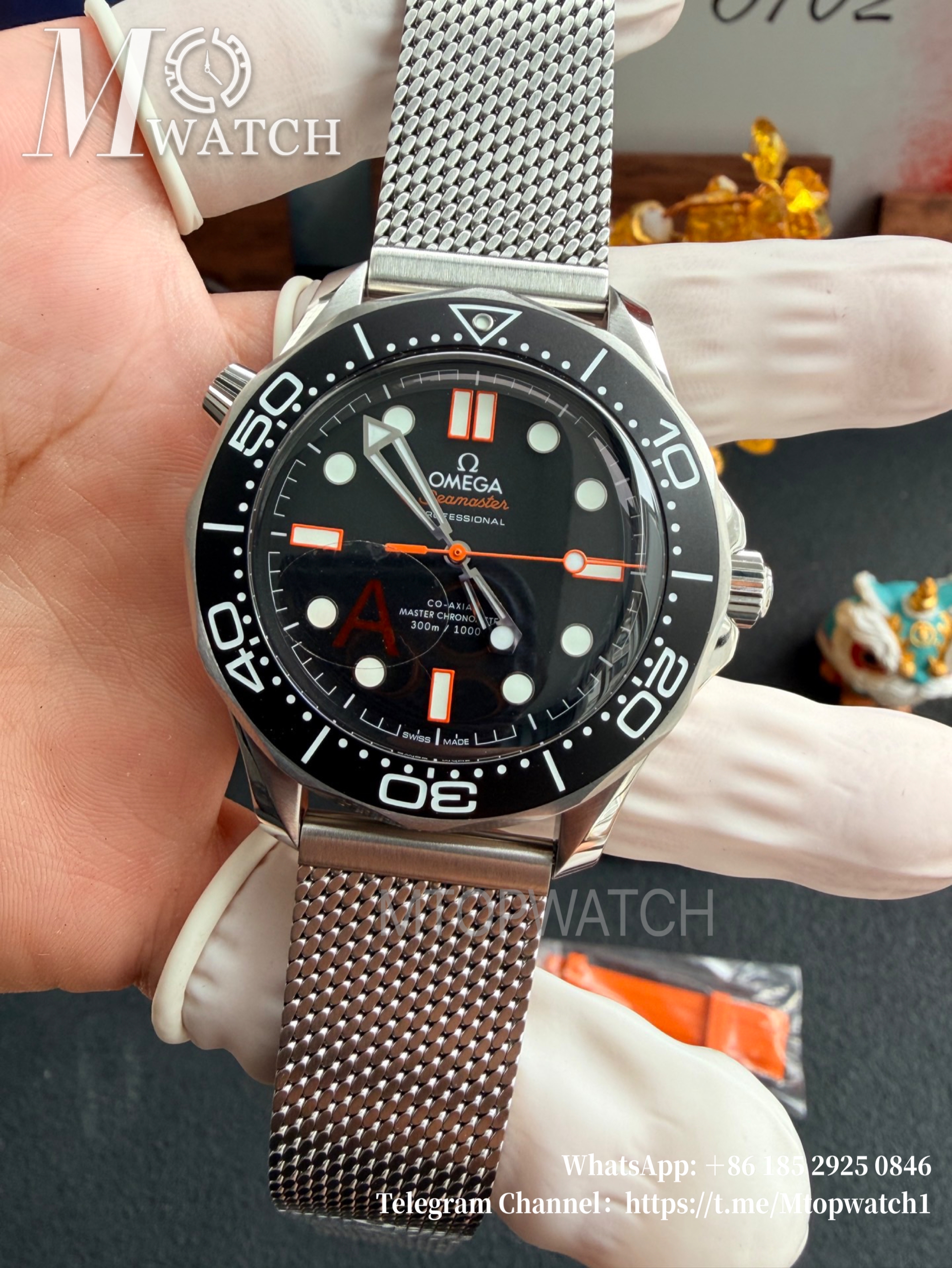 OMEGA - SUPER CLONE Seamaster 300m 42mm 2025 SS/SS Black Dial VSF VS8806