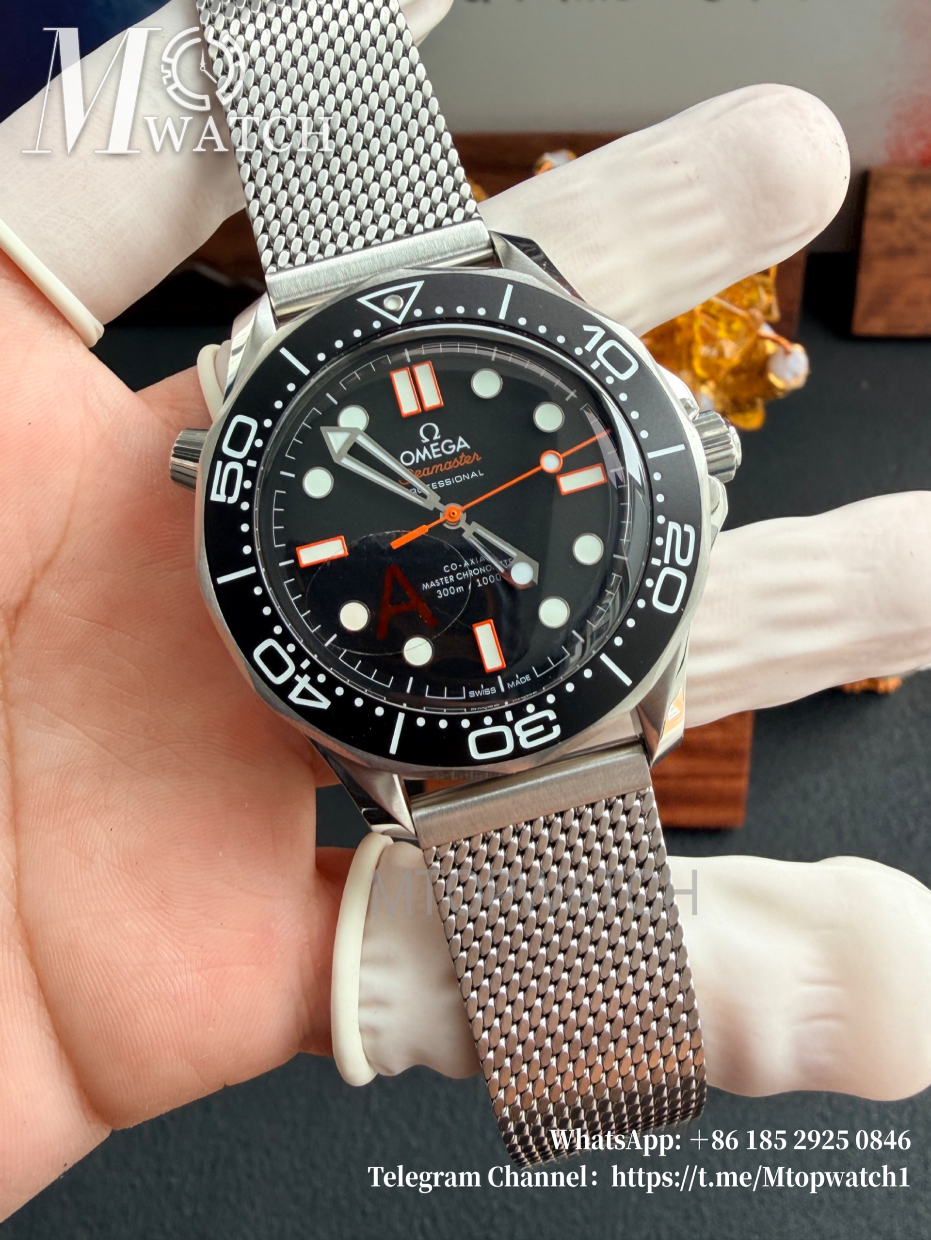 OMEGA - SUPER CLONE Seamaster 300m 42mm 2025 SS/SS Black Dial VSF VS8806