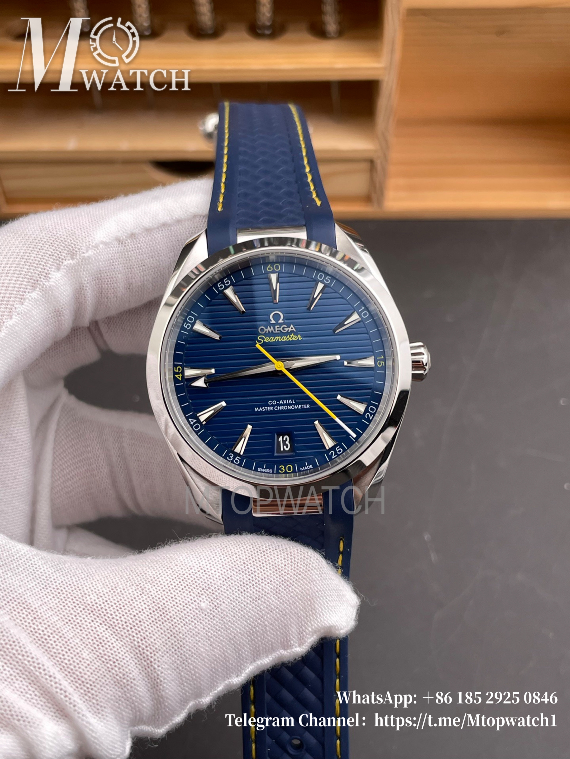 OMEGA - SUPER CLONE Seamaster Aqua Terra 150m 41mm SS/RU Dark Blue Dial VSF A8900